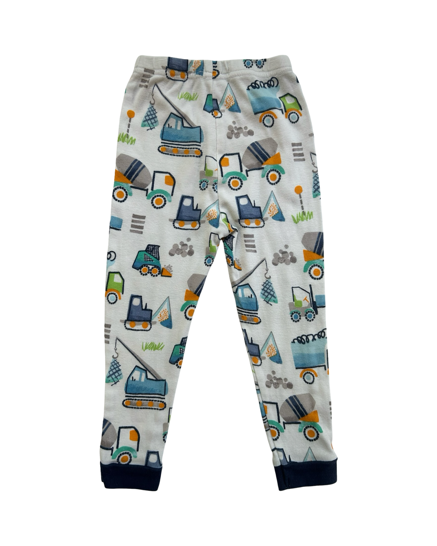2T Toddler Boys Pottery Barn Kids Construction Vehicles 🛻 Pajama 2 Piece Set