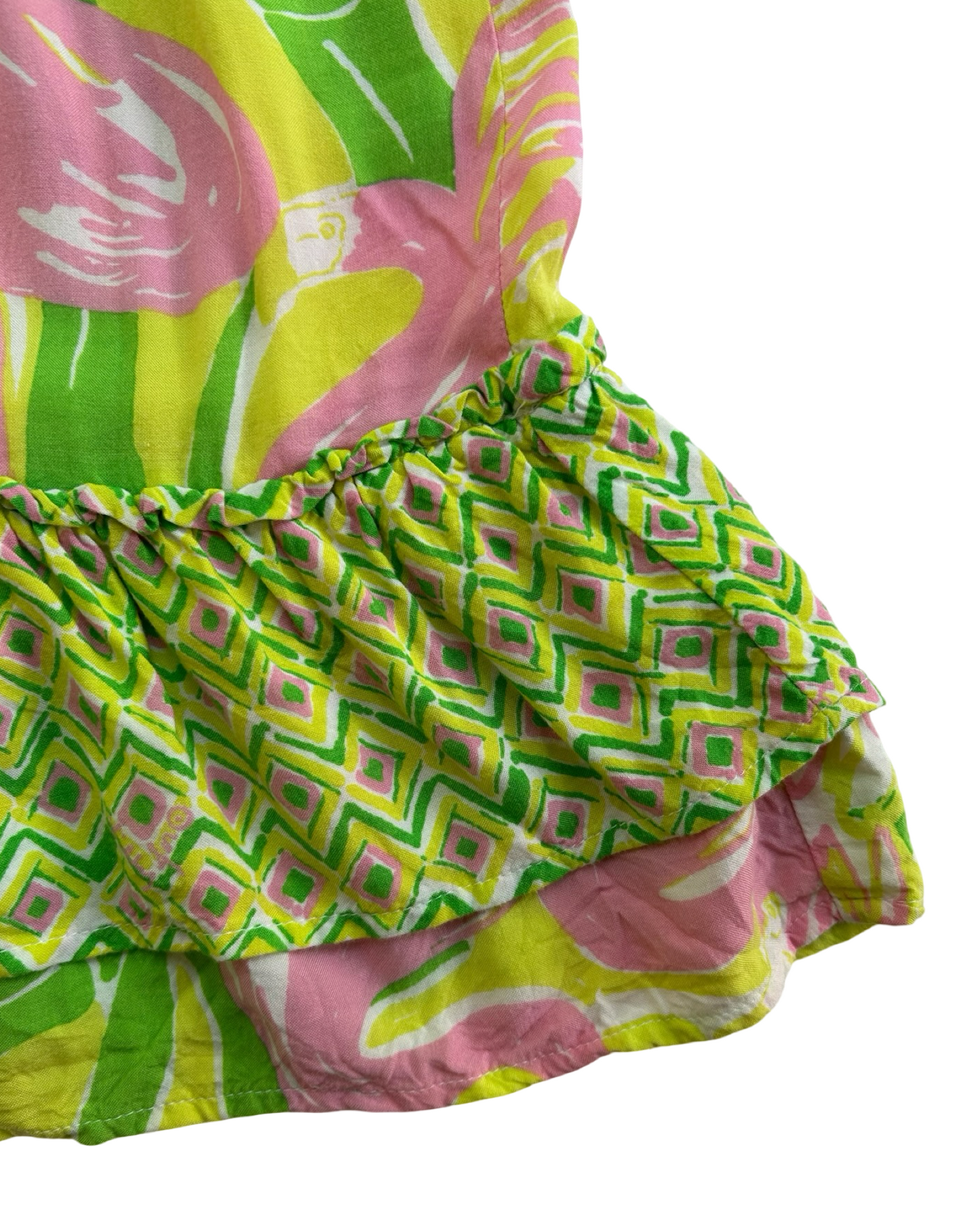 4T Toddlers Girls Lilly Pulitzer Target Sleeveless Dress Flamingo Tropical.