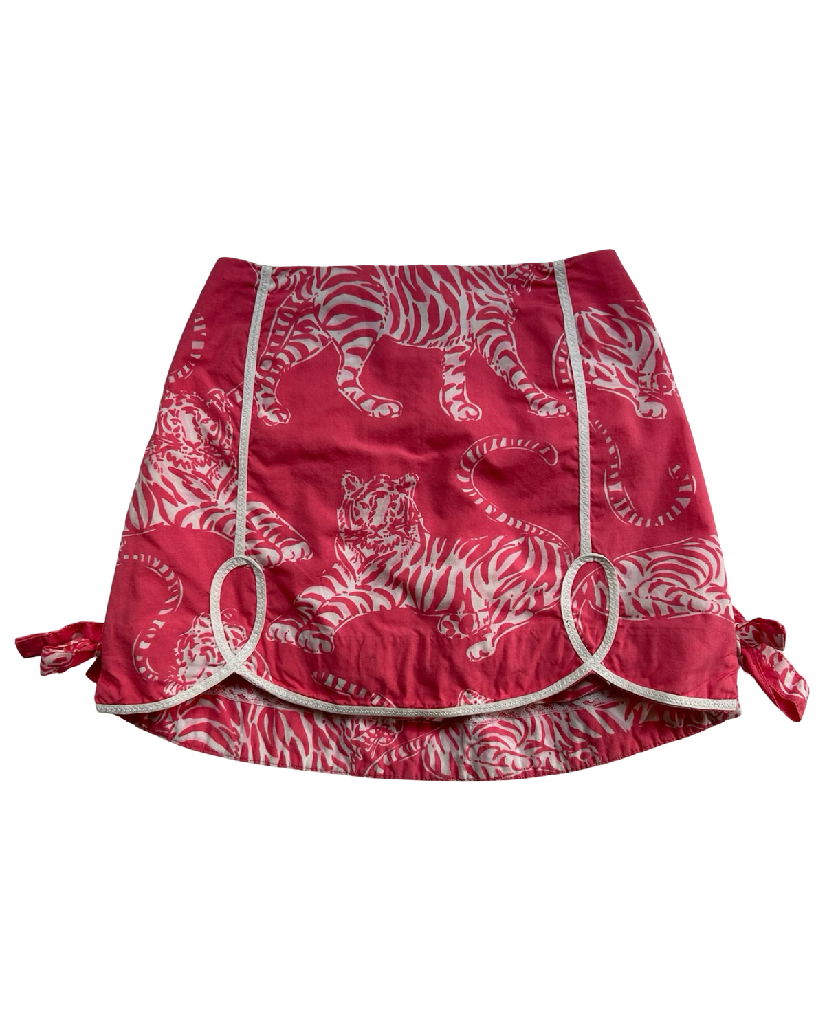 4T  Toddler Girl Lilly Pulitzer Skirt Pink Tiger 🐅 Preppy Lined Skort