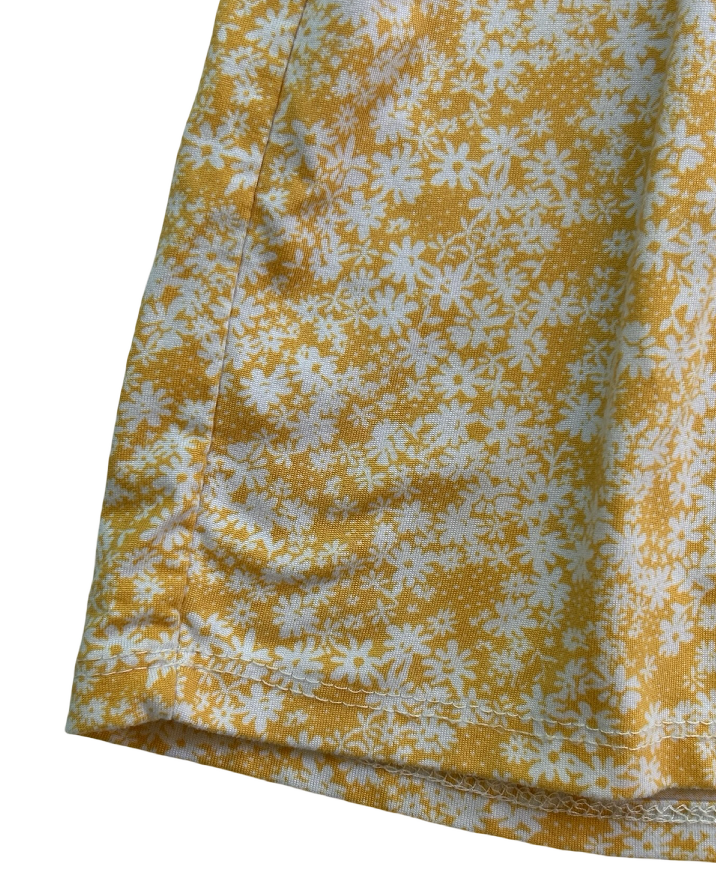 4T Toddler Girls Btween Yellow Floral Ruffle Sleeves With Headband, Dress