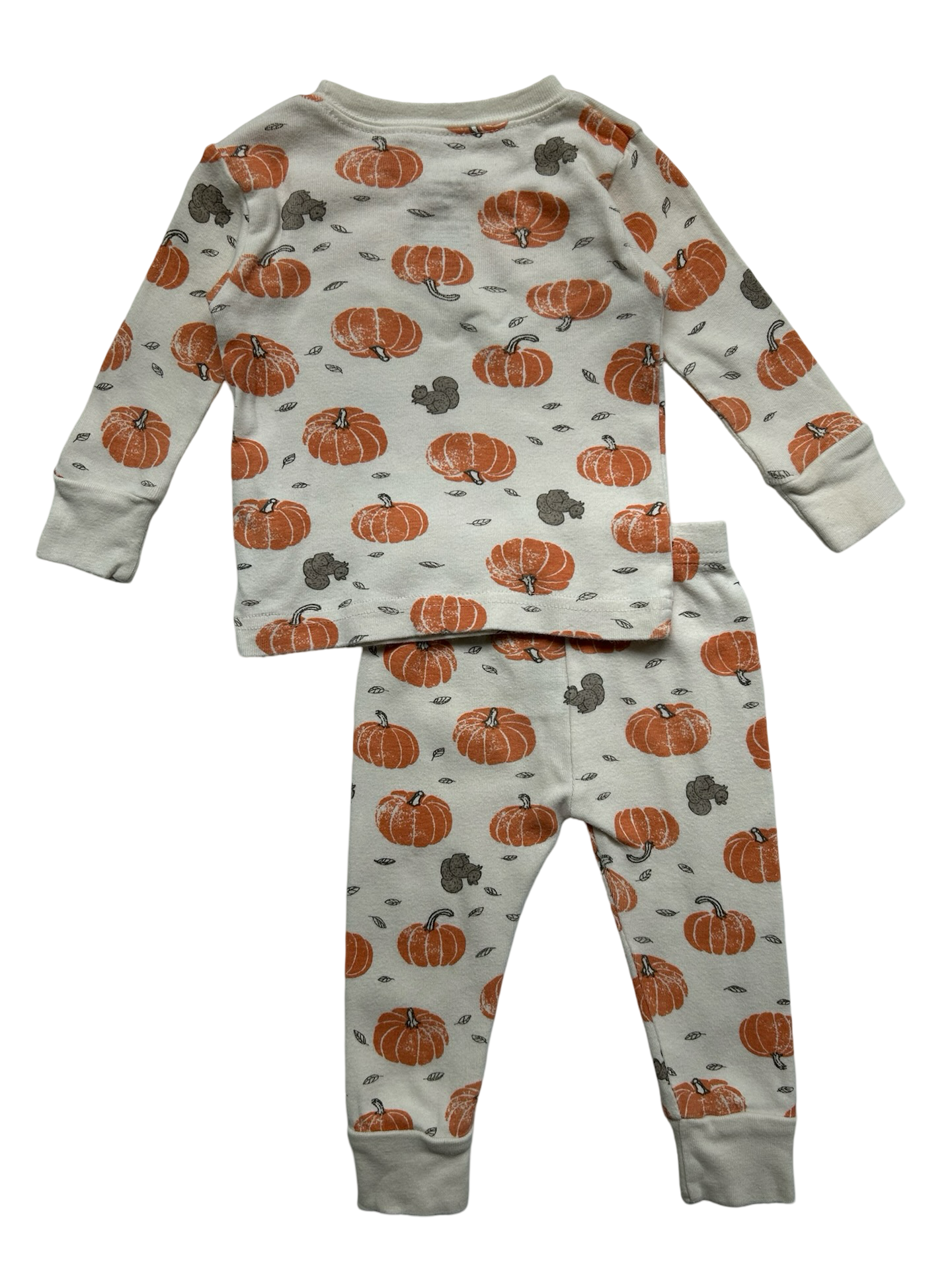 6M Baby Girl Little Planet Organic By Carters Pumpkin Pajamas Set