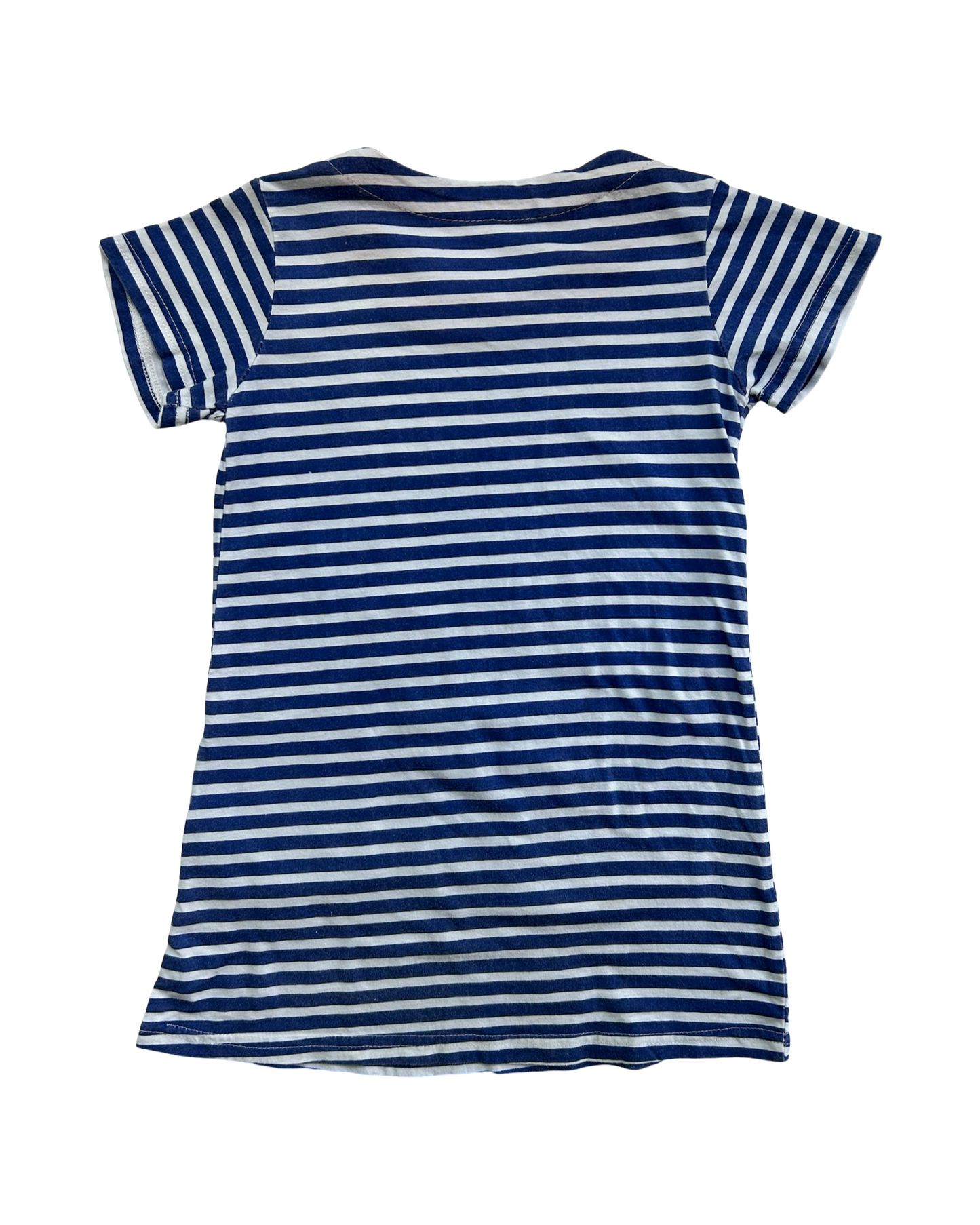 4 Toddlers Girls Fuerjiafushi Striped Easter Bunny Rabbit Short Sleeves Dress.