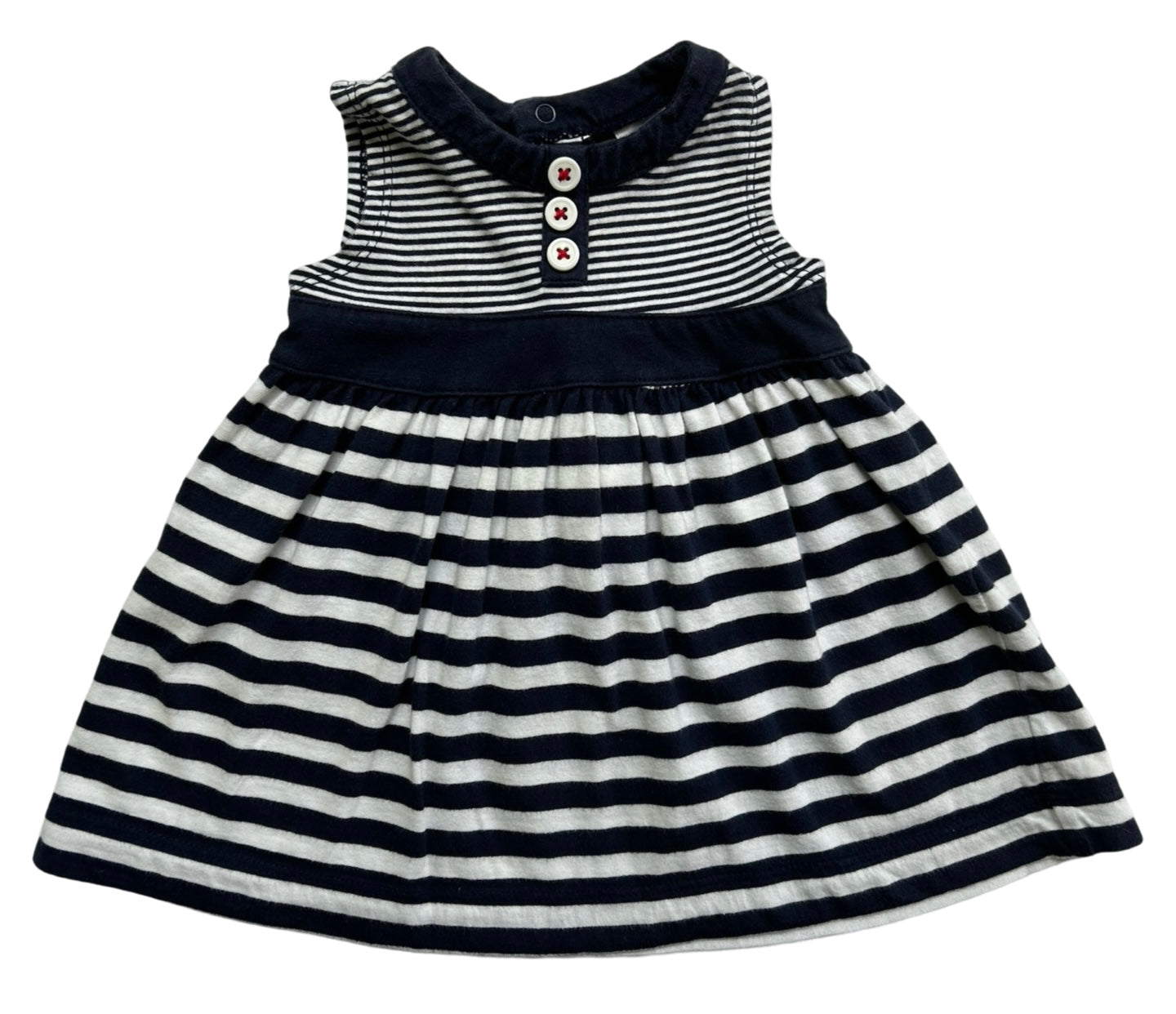 3M Baby Girls Carter’s Striped Dress / Bloomer 2 Pieces Set.