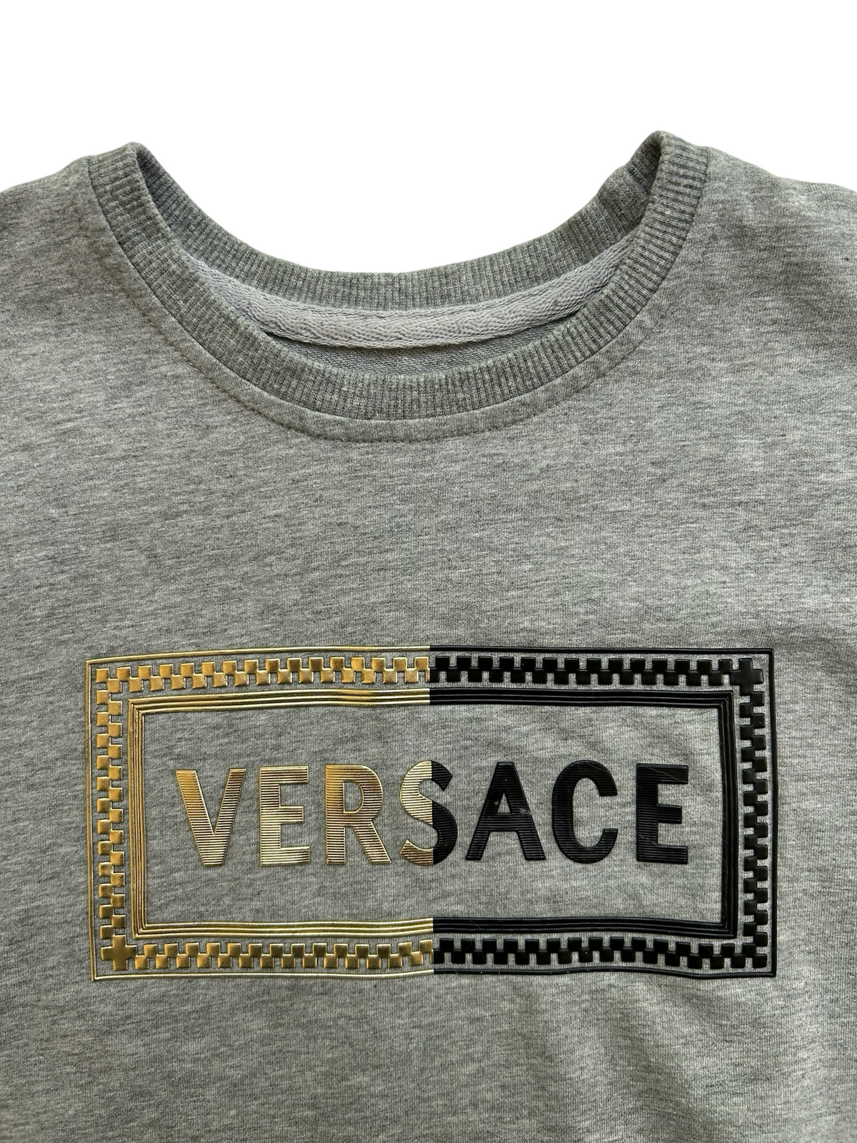 4T Toddler Boy Gray Faux Versace SweatShirt