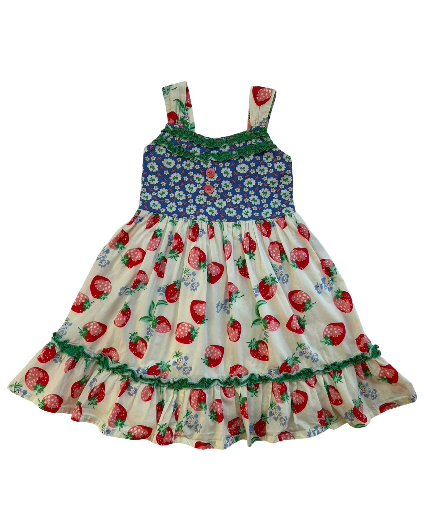 6T Toddler Girls Matilda Jane Strawberry 🍓 🍓 Shoulder Dress