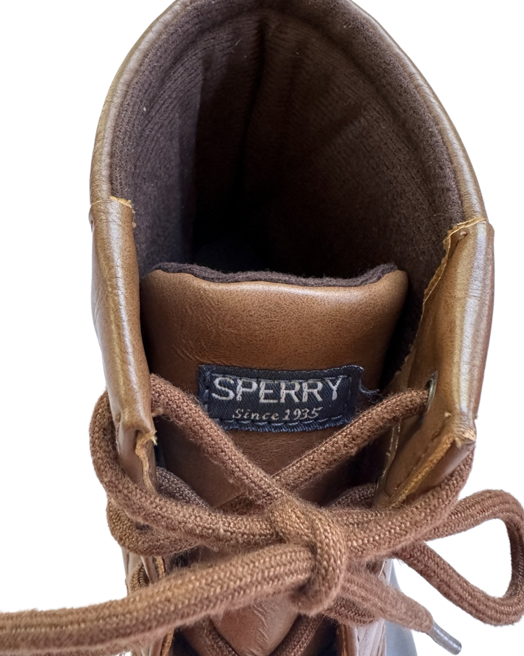 Youth Big Boys Size 4M Brown Sperry Duck Port Boots