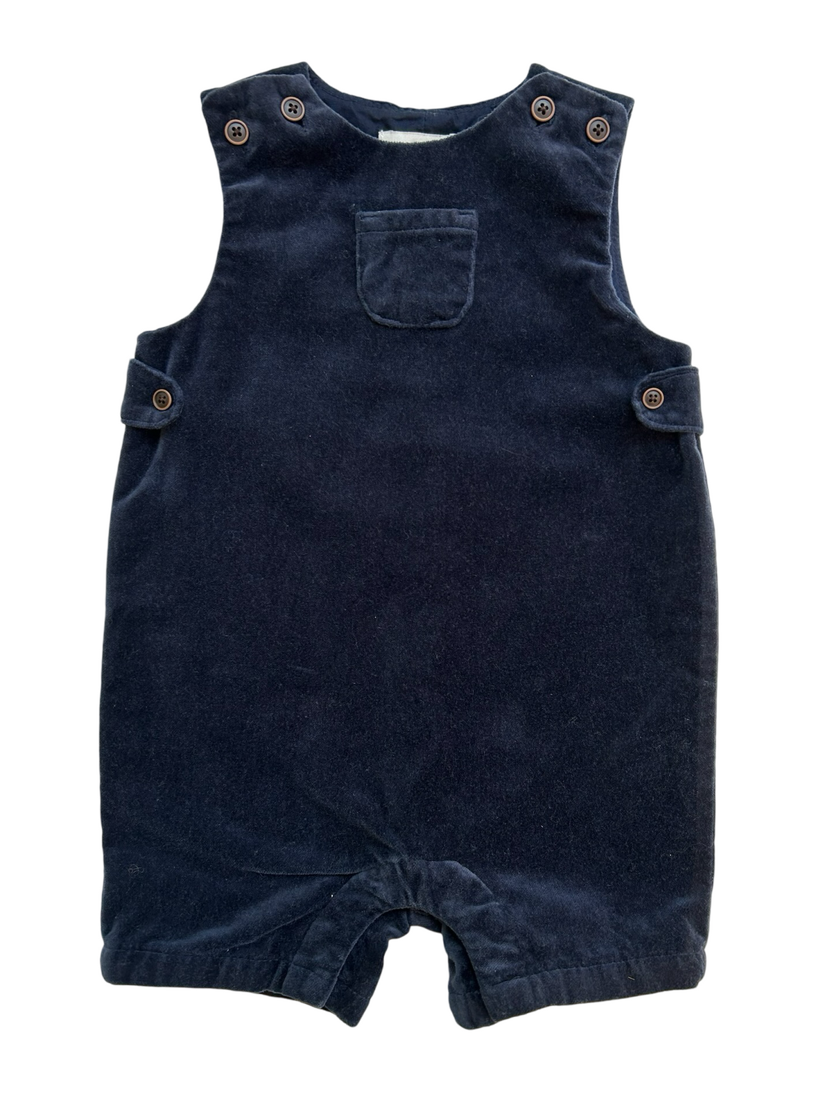 3M - 6M Baby Boys Janie & Jack Blue Velvet Rompe Jon Jon