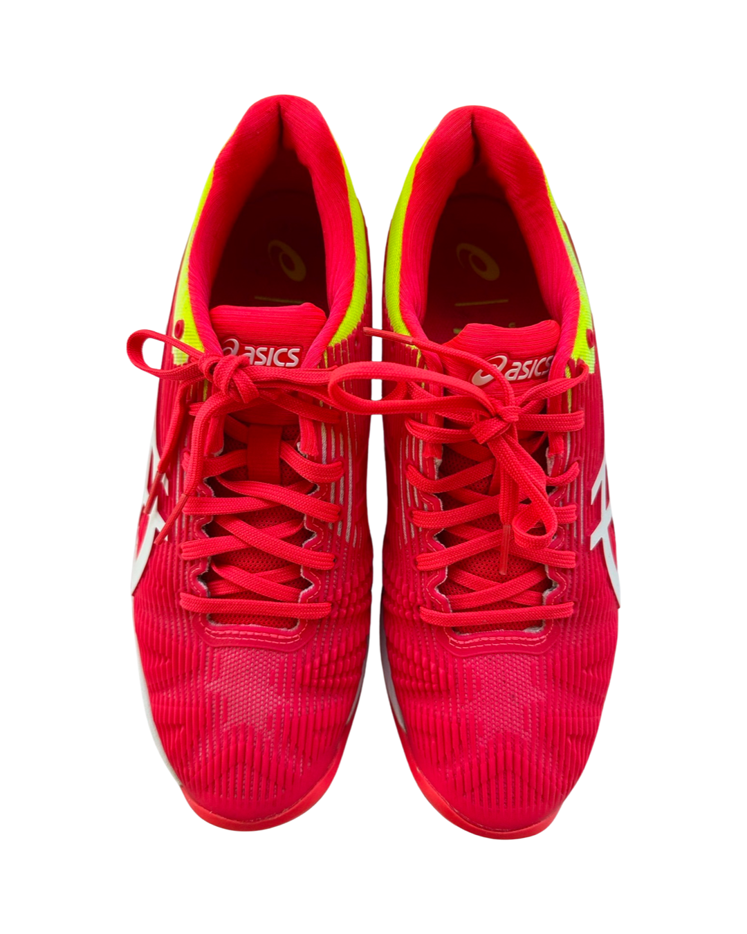 Asics Women's size 8.5 Solution Speed FF Laser Pink / Yellow Running Shoes