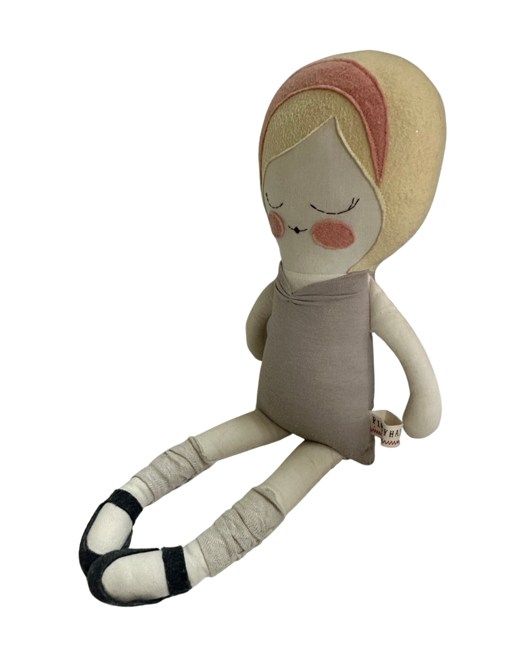 Piggy Hates Panda Handmade Plush Boutique 18” Ballerina Doll