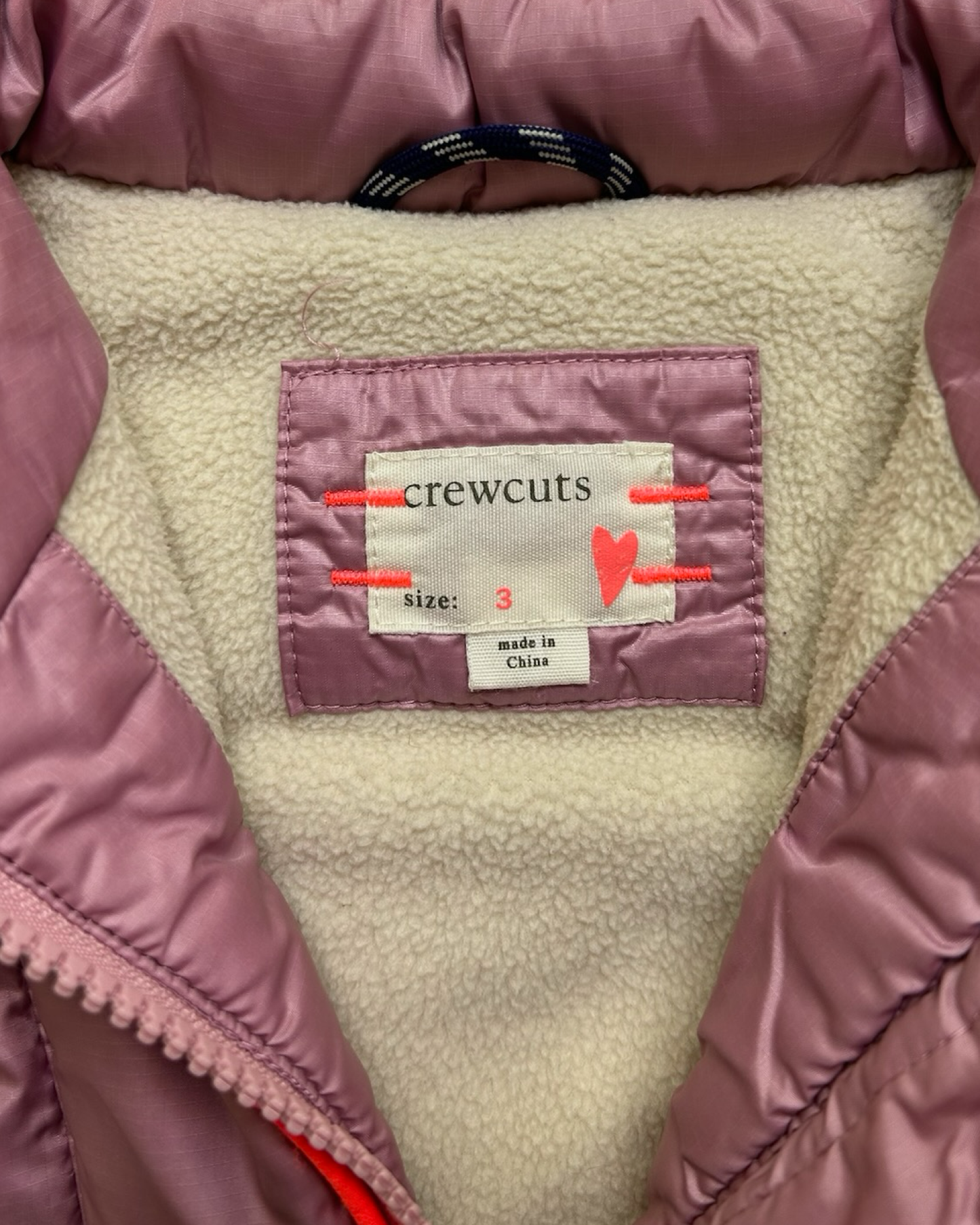 3T Toddler Girls Crewcuts Pink Down Puffer Vest.