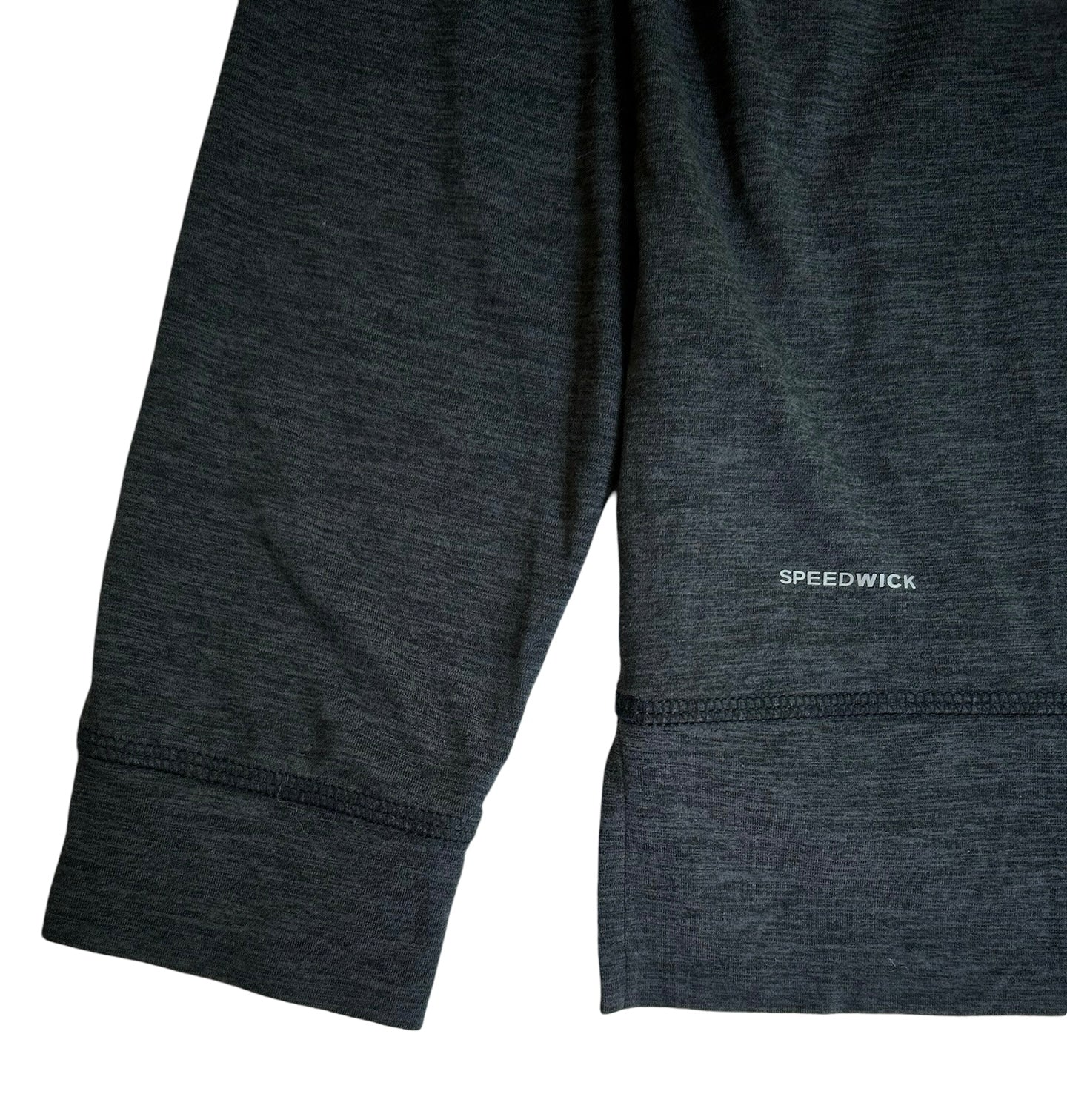 L (12-14) Reebok Speed-wick Youth Boy Long Sleeve Hoodie, Kangaroo Pocket Dark Gray
