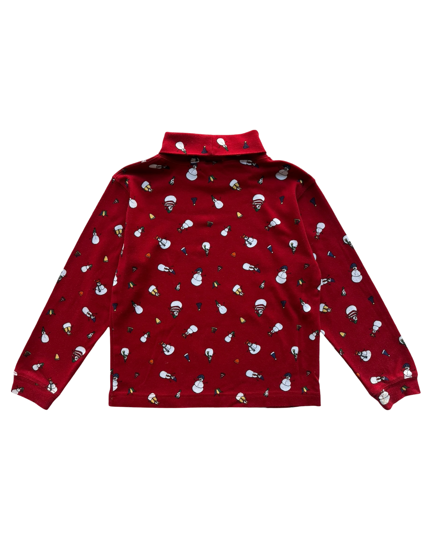 6T-7T Toddler Girls Talbots  Kids Holiday Christmas Snowman ⛄️ Mock Neck Sweater