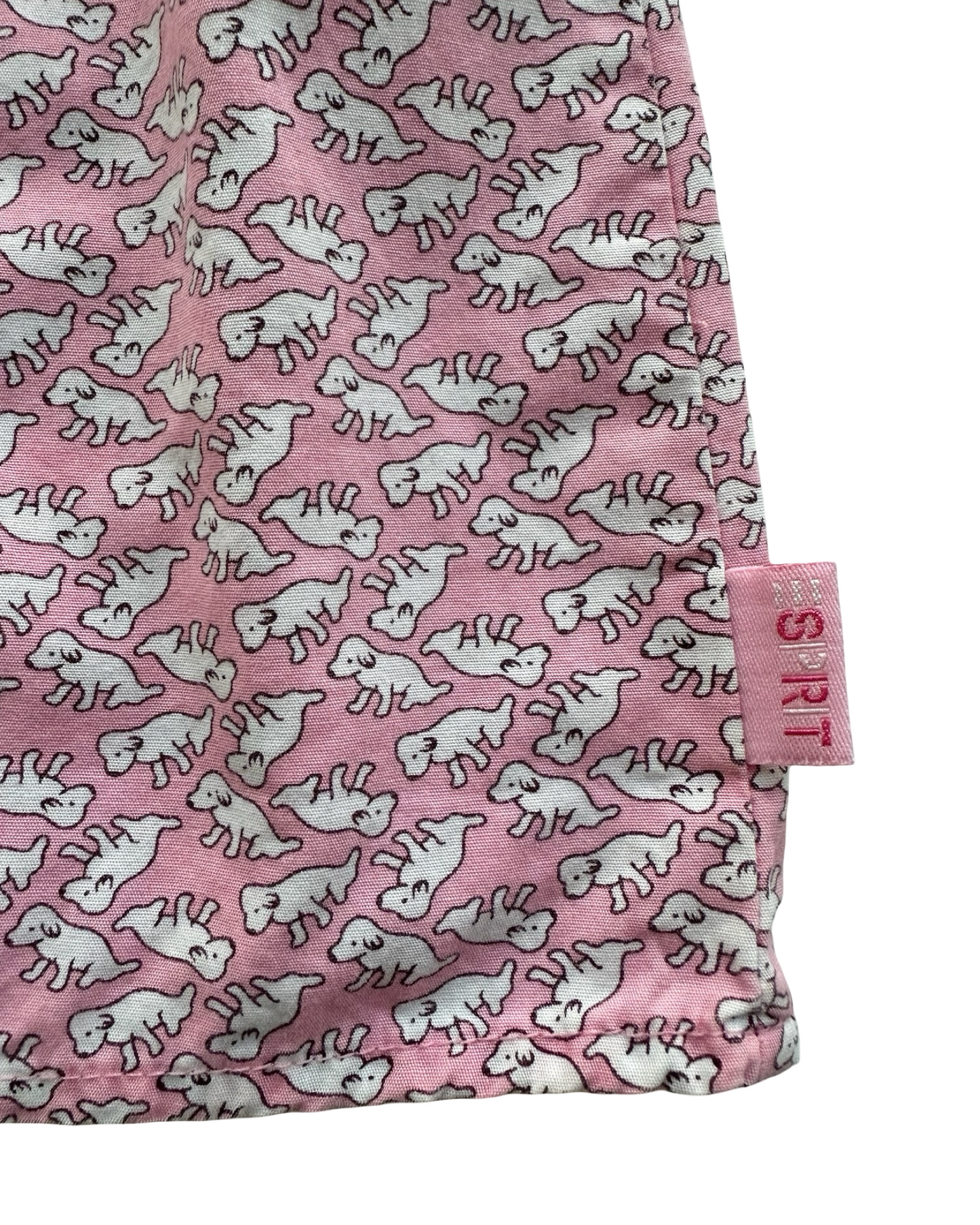 24M Baby Girls Esprit Long Sleeve Doggies Detail Dress.