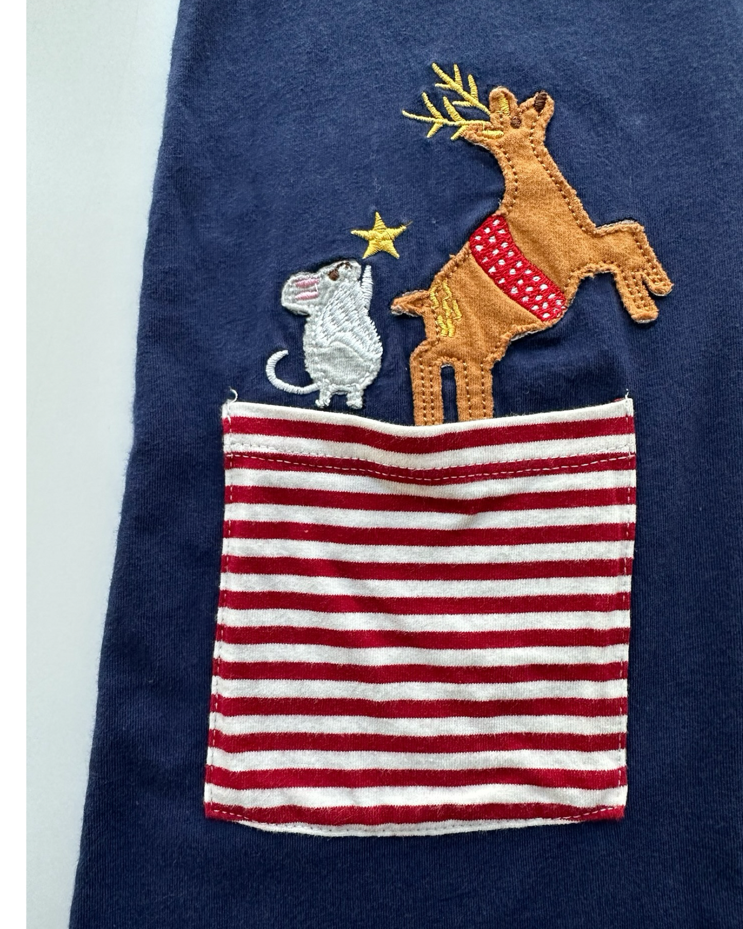 6T Toddler Girls Striped Long Sleeve Christmas Tree Dress