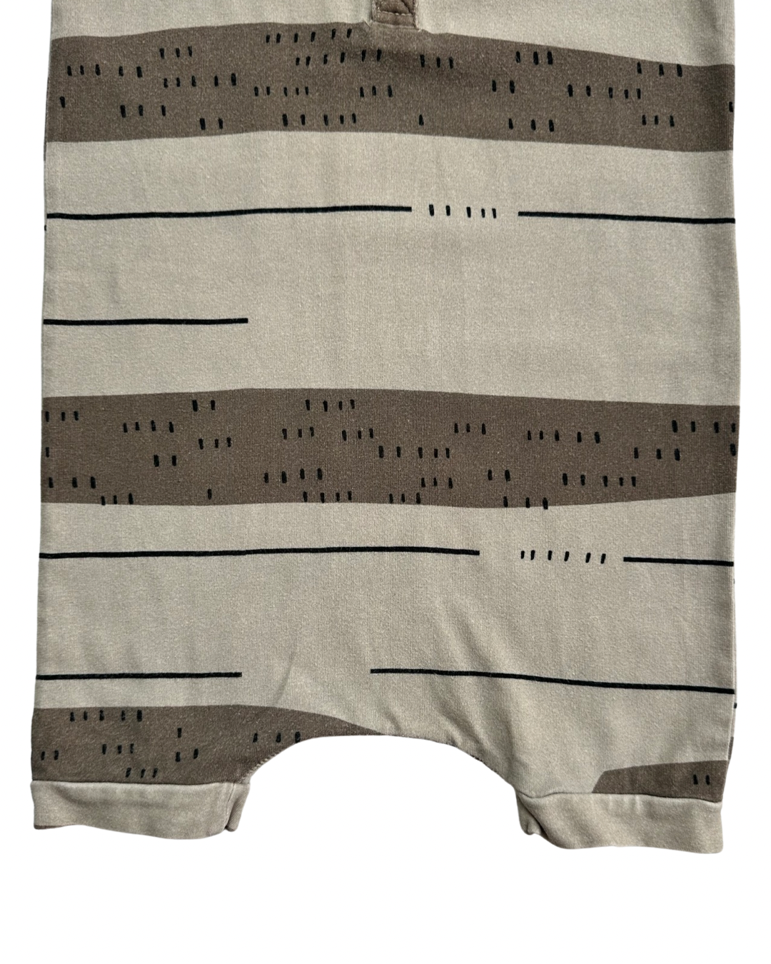 18-24M Baby Boy RAGS to Raches Brown Watermelon Tank Shortie Romper