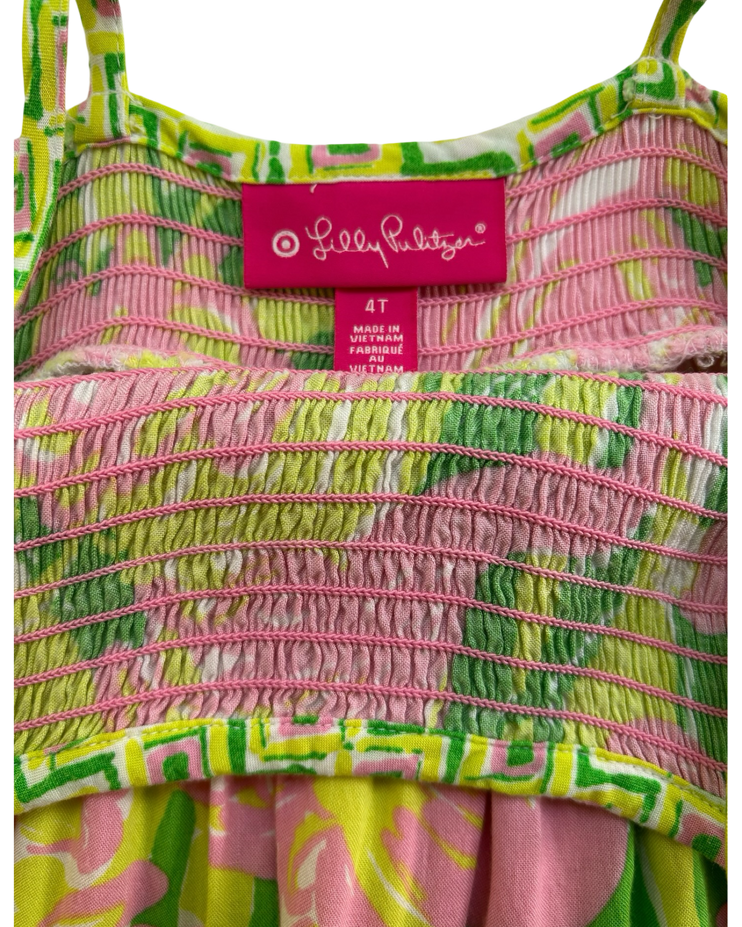 4T Toddlers Girls Lilly Pulitzer Target Sleeveless Dress Flamingo Tropical.