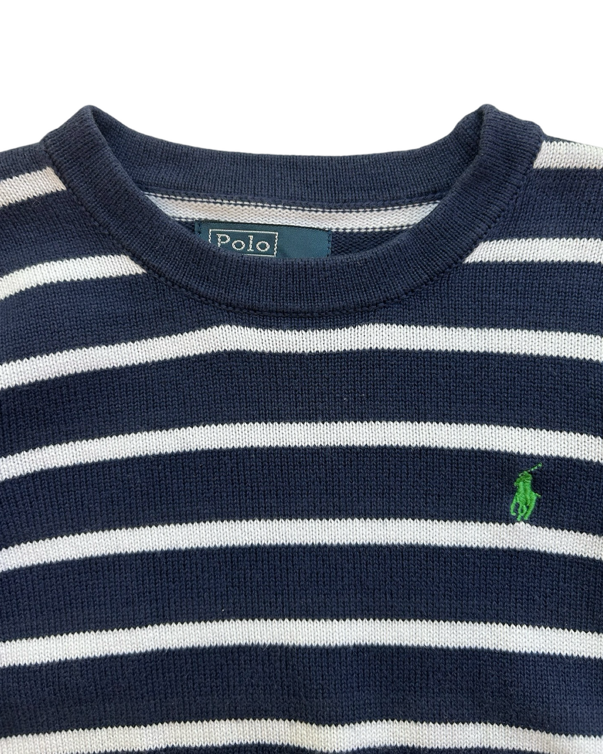 4T Toddler Boy Ralph Lauren Polo Navy & White Striped Sweater