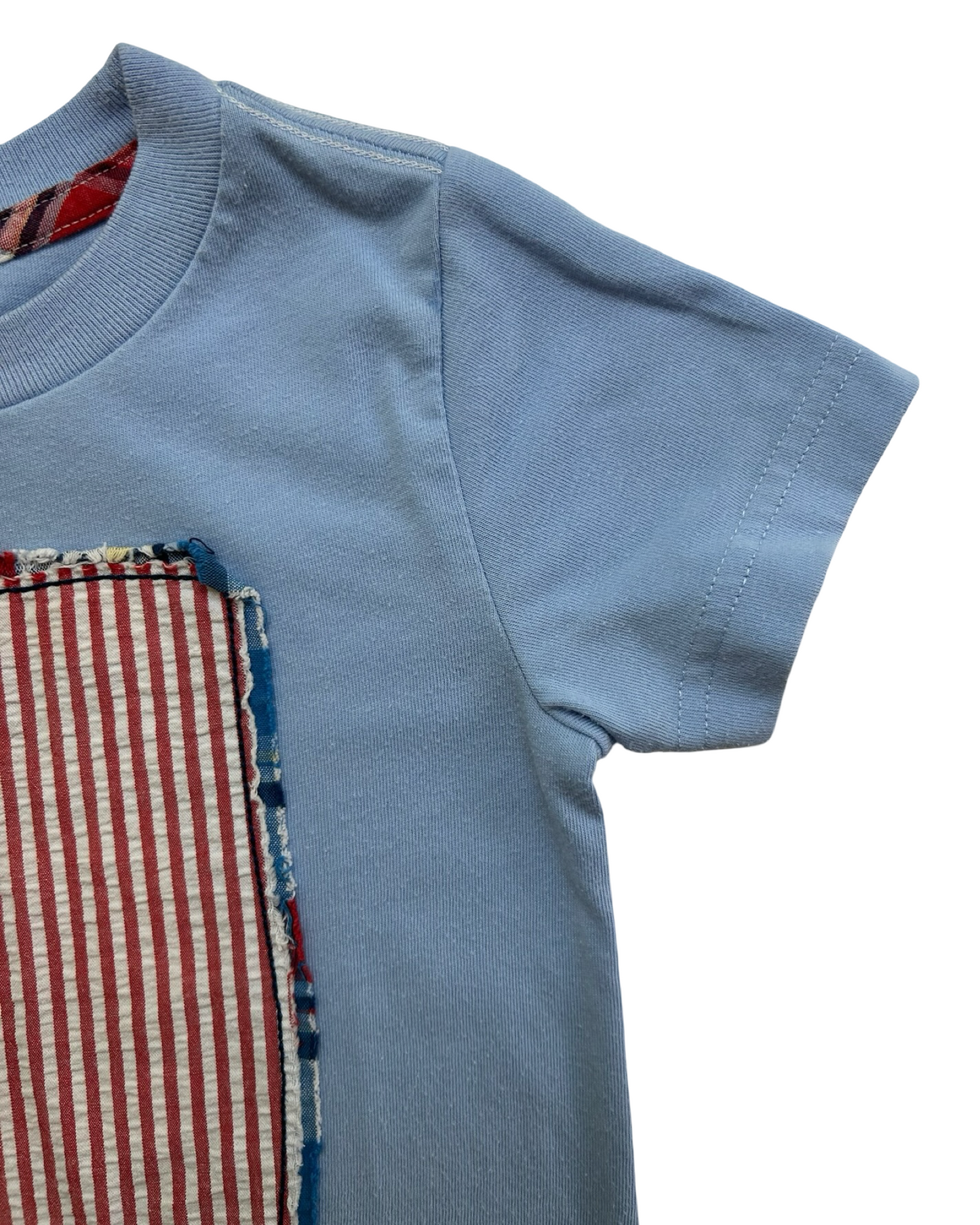 18M Baby Boys Nursery Rhyme American Flag 🇺🇸 Appliqué Design 4Th  Of July Shirt