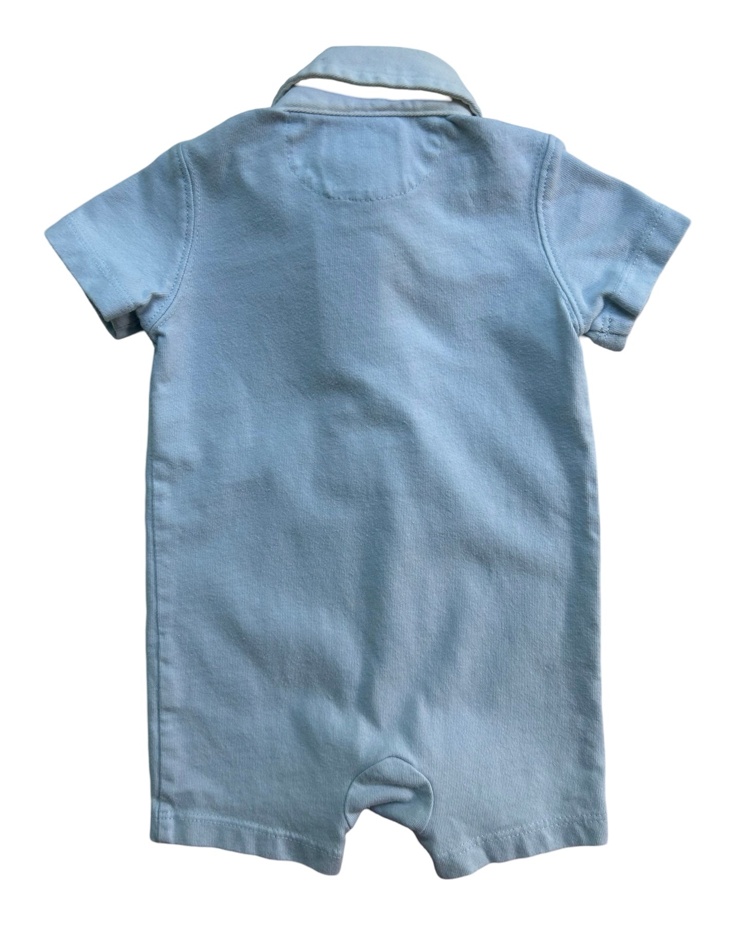 3M Ralph Lauren Polo Baby Boy Light Blue Romper