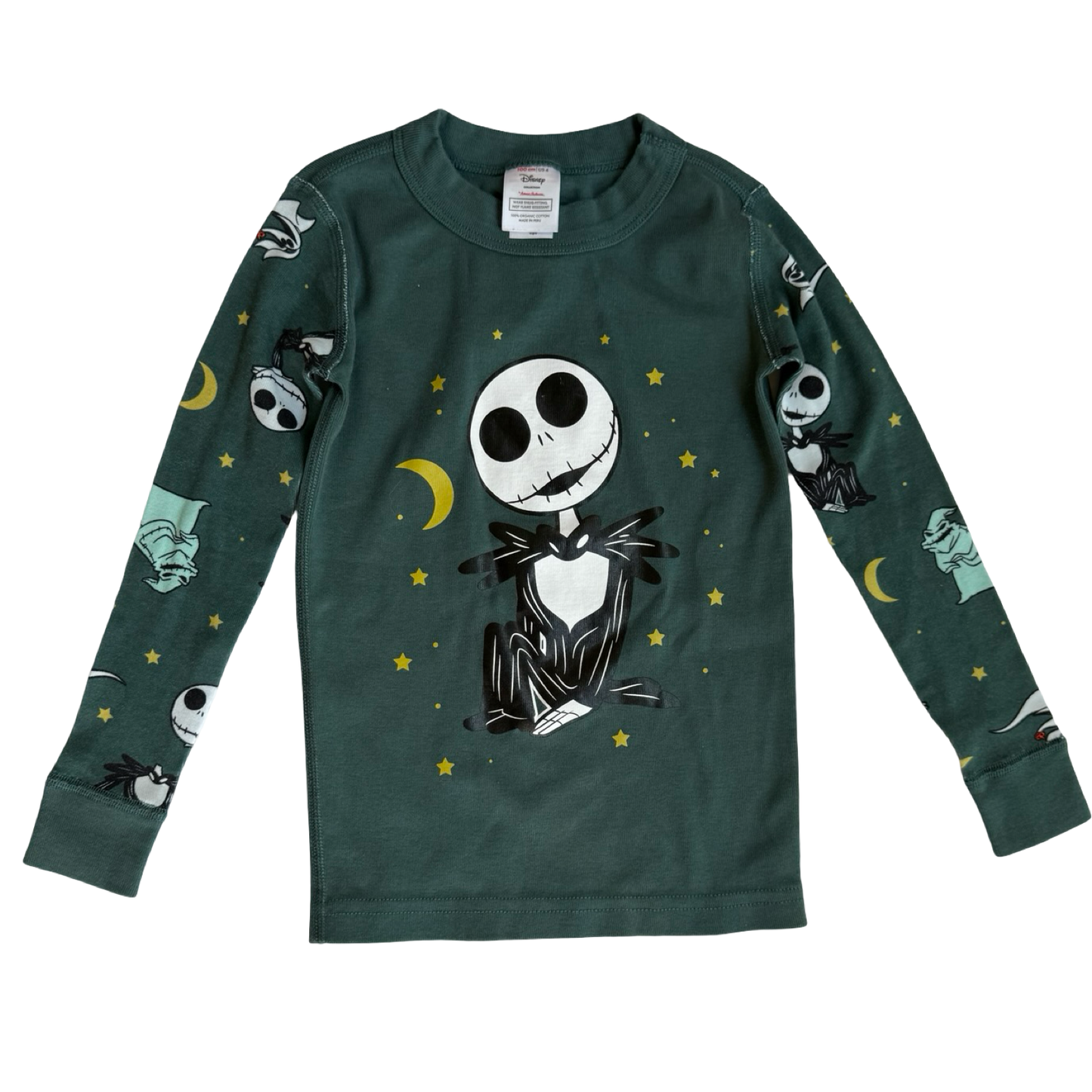 4T Toddler Boy Hanna Andersson Disney Nightmare Before Christmas  Pajamas PJs