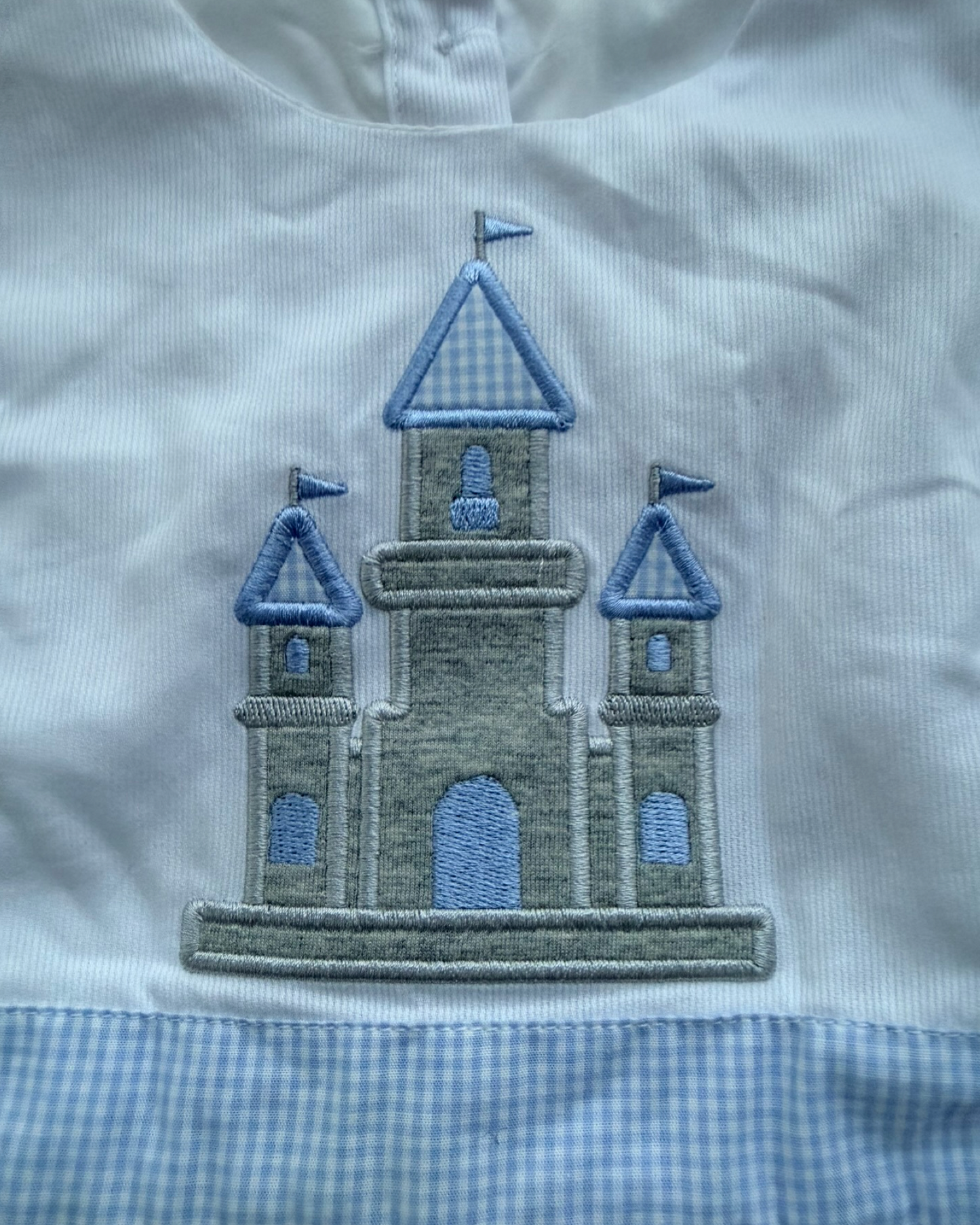 3T Toddler Girls Kensington Kids Blue Gingham Cinderella Disney Castle