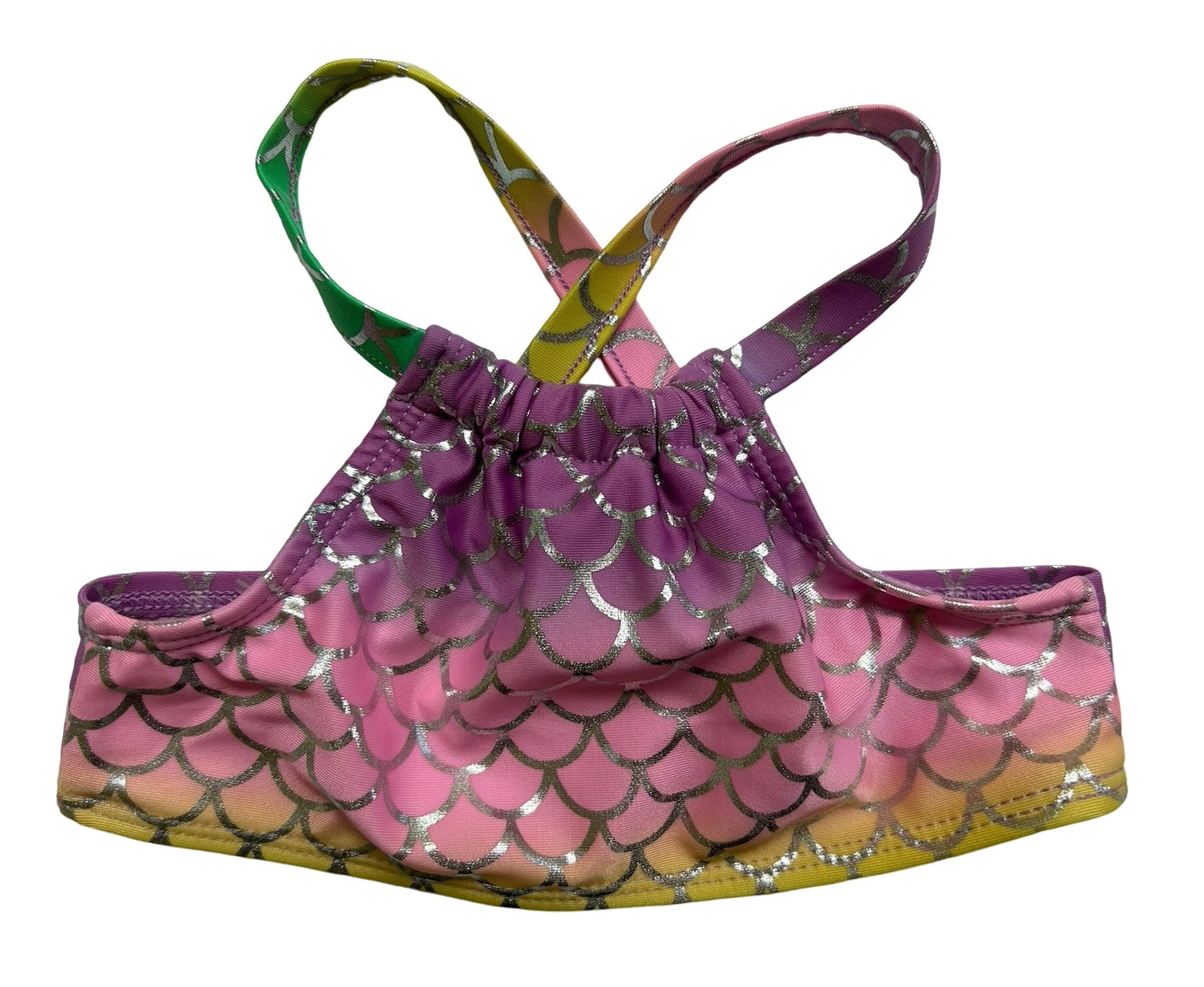 18M Baby Girl Cat & Jack Adorable Mermaid Swim Set 3 Pieces.