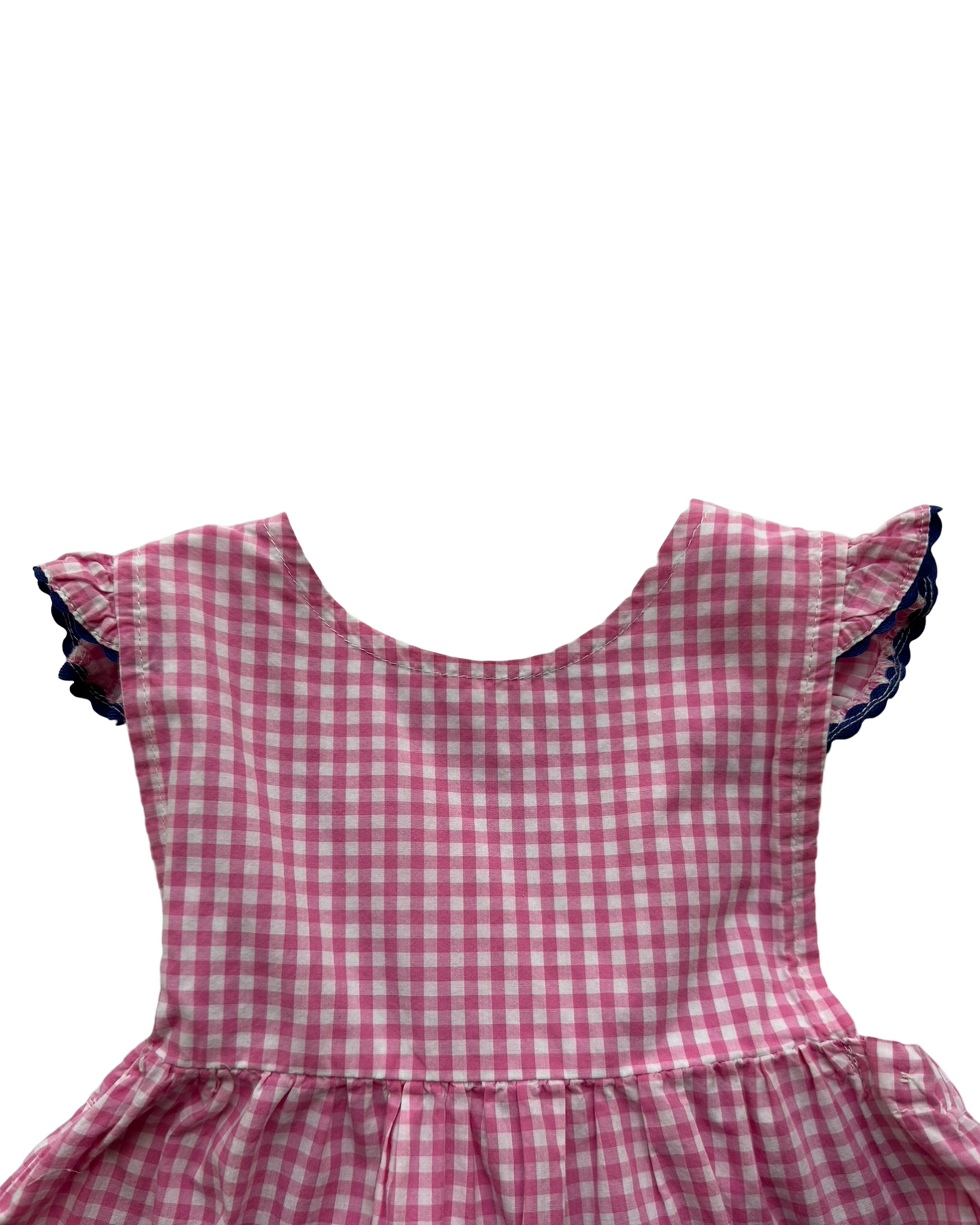 2T Toddler Girls Lil Cactus Ruffle, Gingham Romper.