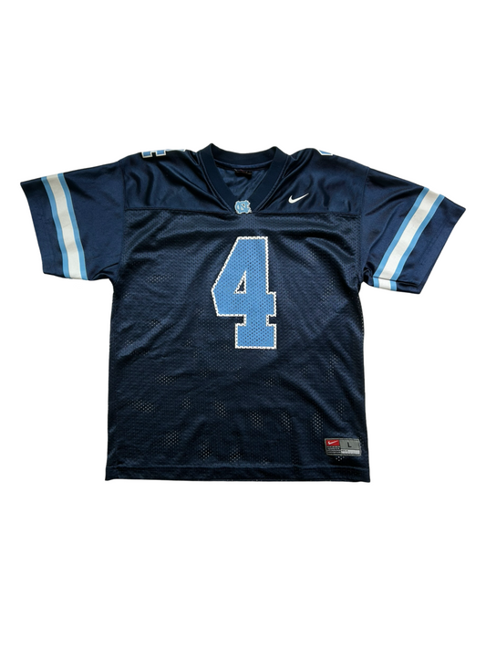 L 12-14Y Young Boys Nike North Carolina University Football Jersey #4