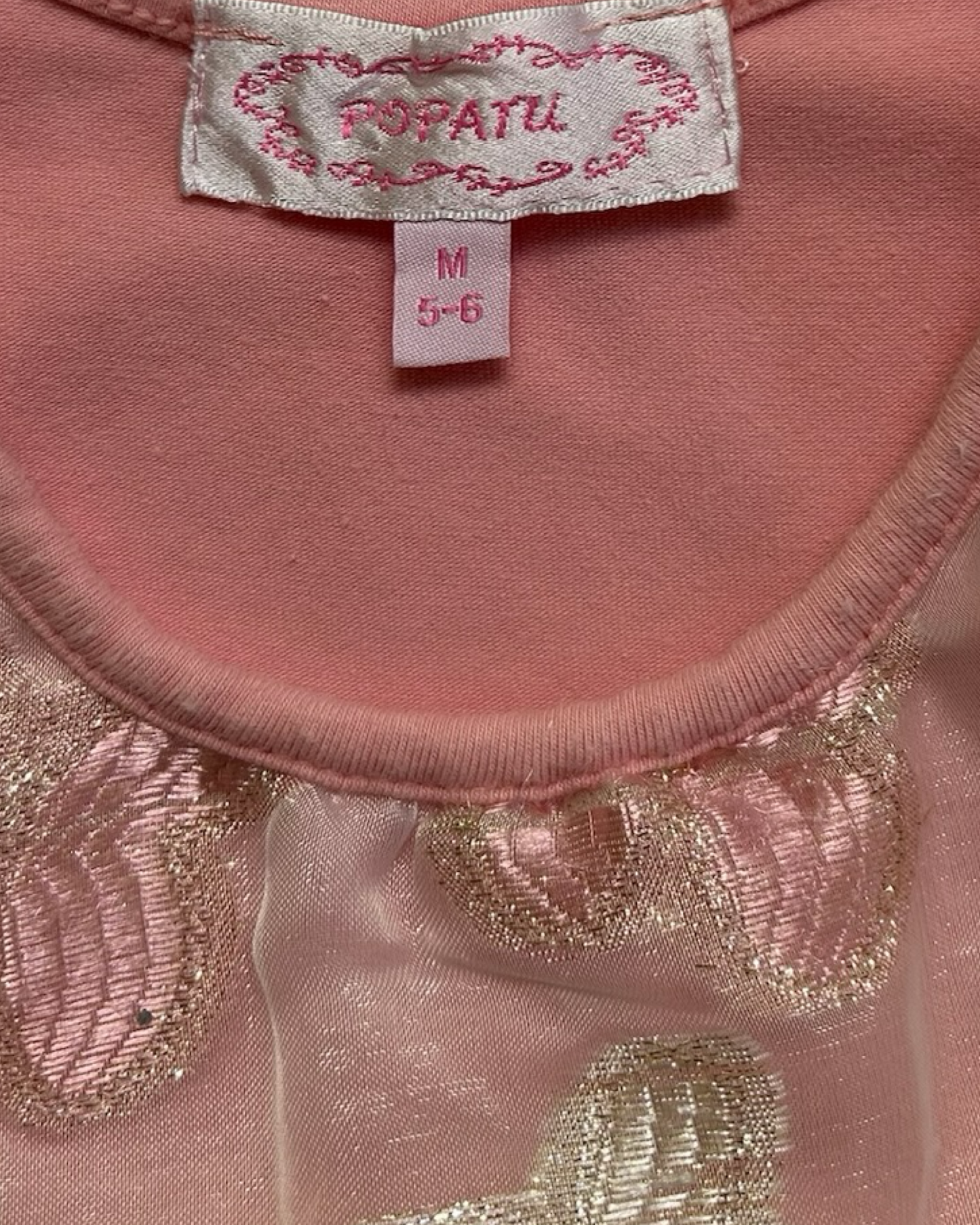 M (5-6) Toddler Girls Popatu Butterfly Pink Ruffle Tutu Dress