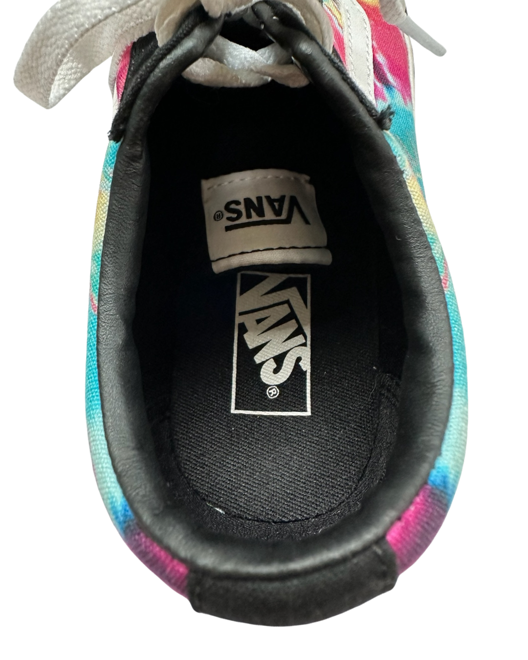 Youth Big Girls Size 3 Black Tie Dye Vans Old Skool Sk8 Shoes