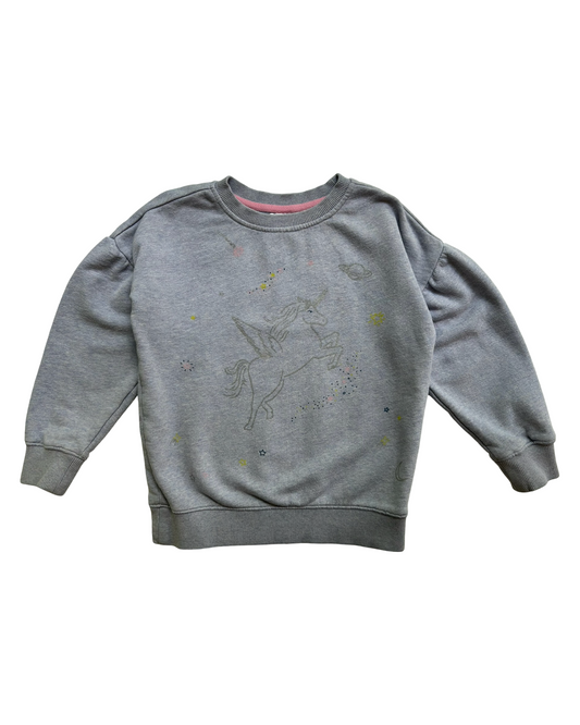 6T-7T Toddler Girls Hanna Andersson Cardigan In French Terry Sweatshirt.
