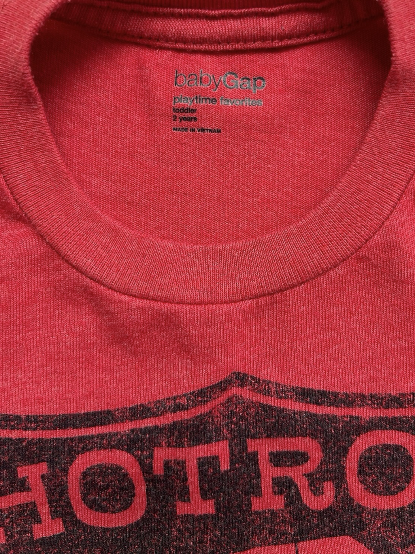 2 YEARS Baby Boys - Baby Gap Short Sleeve Hot Rod Car Logo T-Shirt.