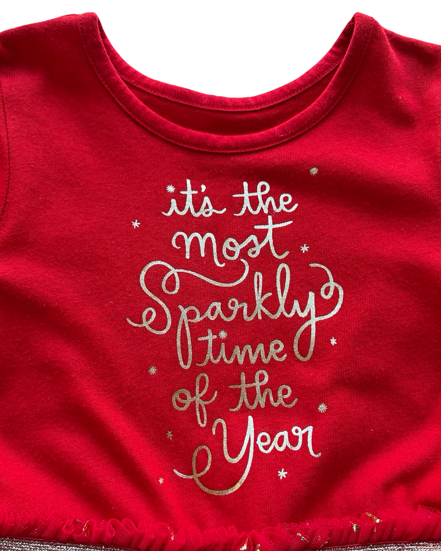 4T Toddler Girl Cat & Jack Reindeer Tulle Dress