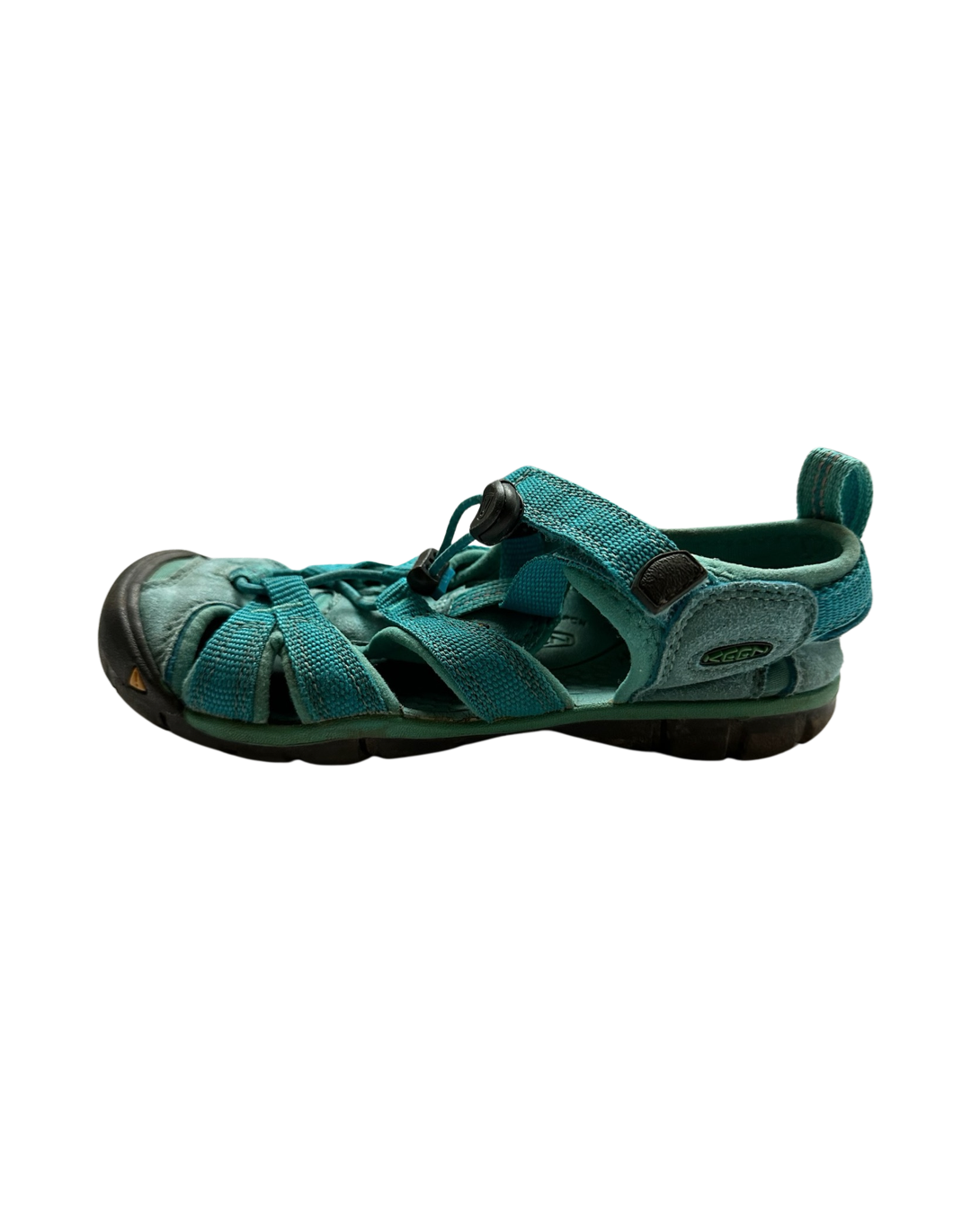 Youth Girls Size 1 Teal Keens WaterProof Shoes Sandals