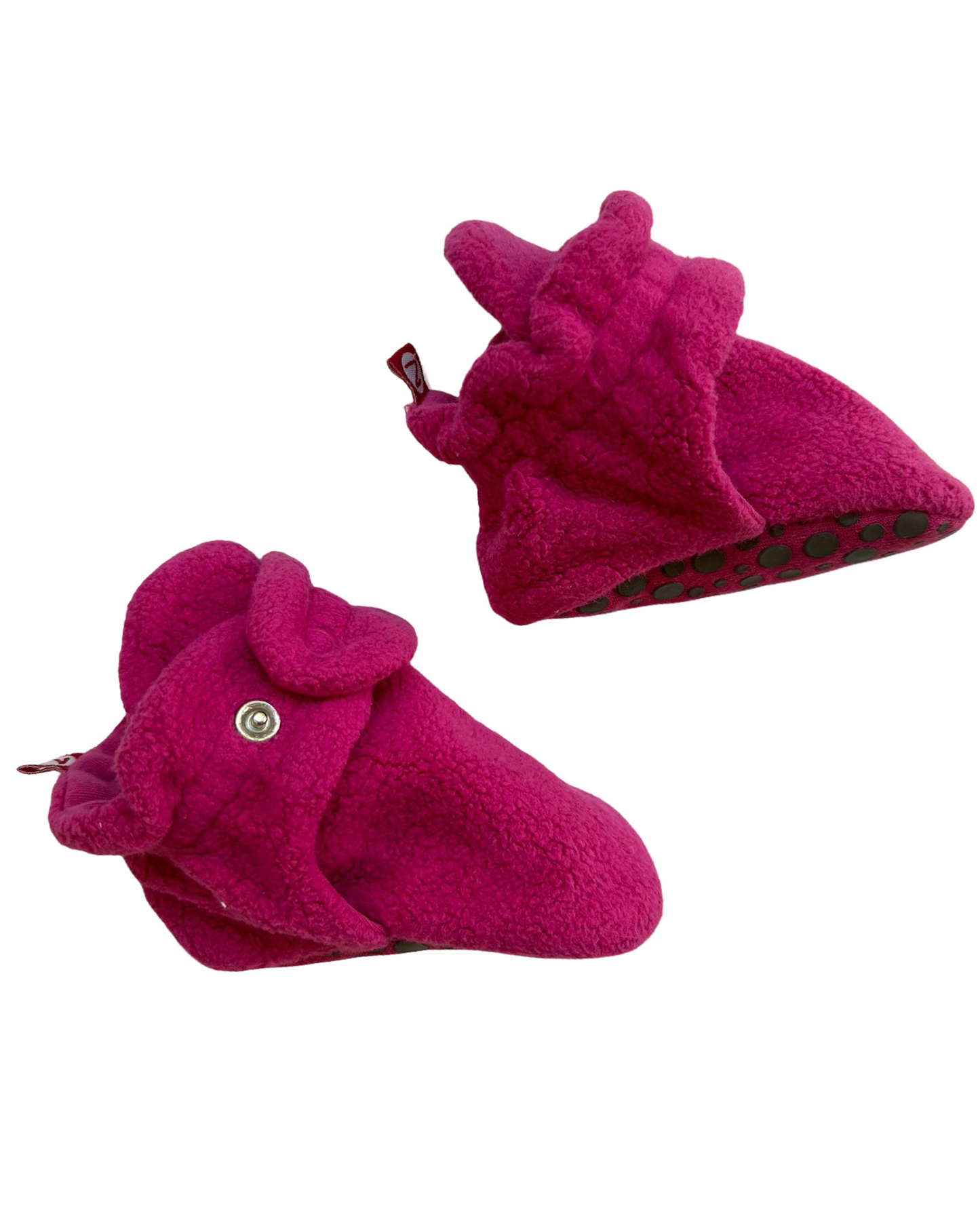 12M Baby Girls Zutano Cozie Fleece Stay-On Booties Slippers