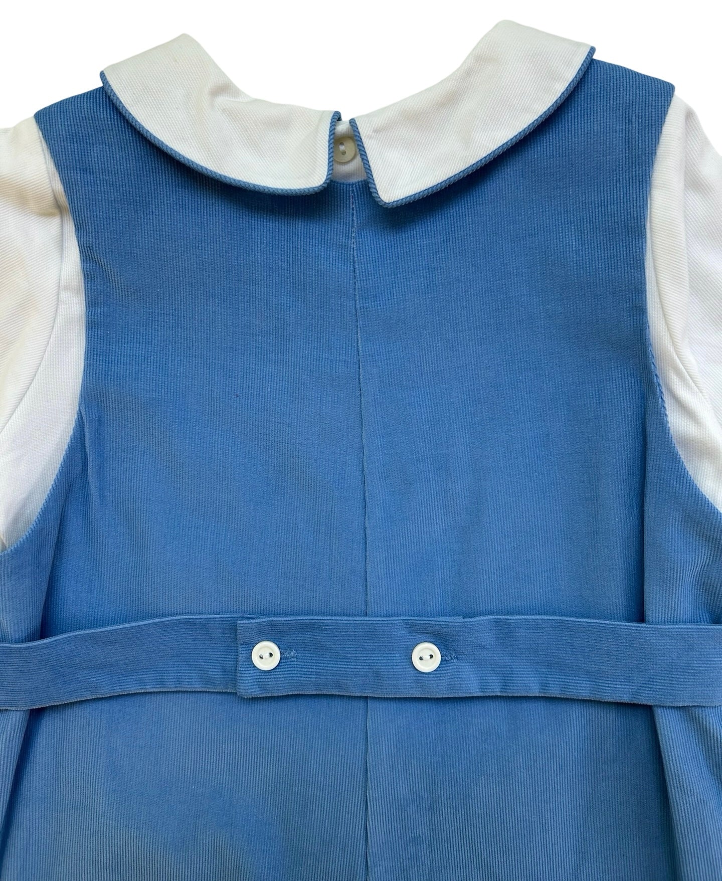 4T Monday’s Child Baby Overall has Christmas Snowman, With White Shirt.