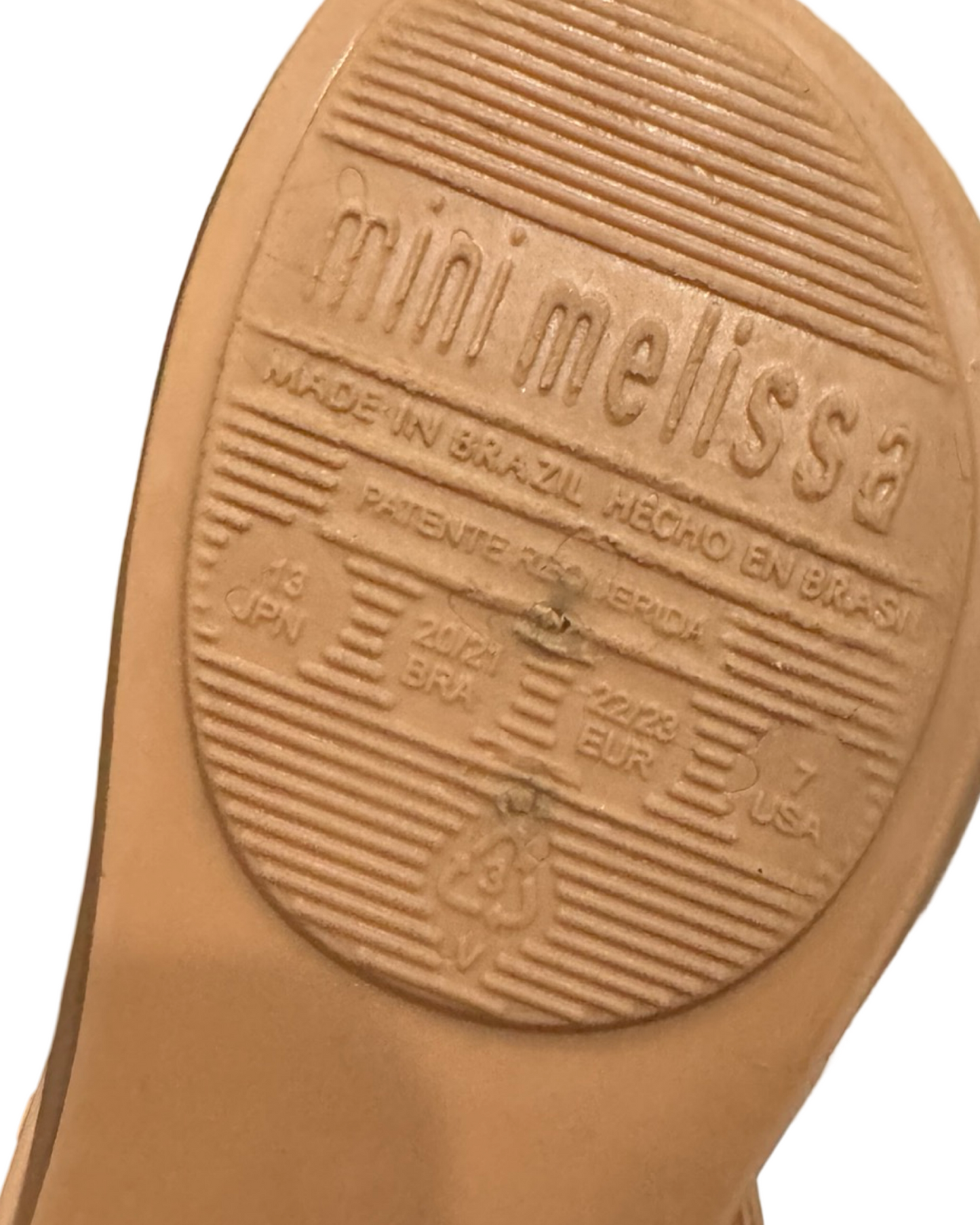 7C Toddler Girl Mini Melissa Giraffe Shoes