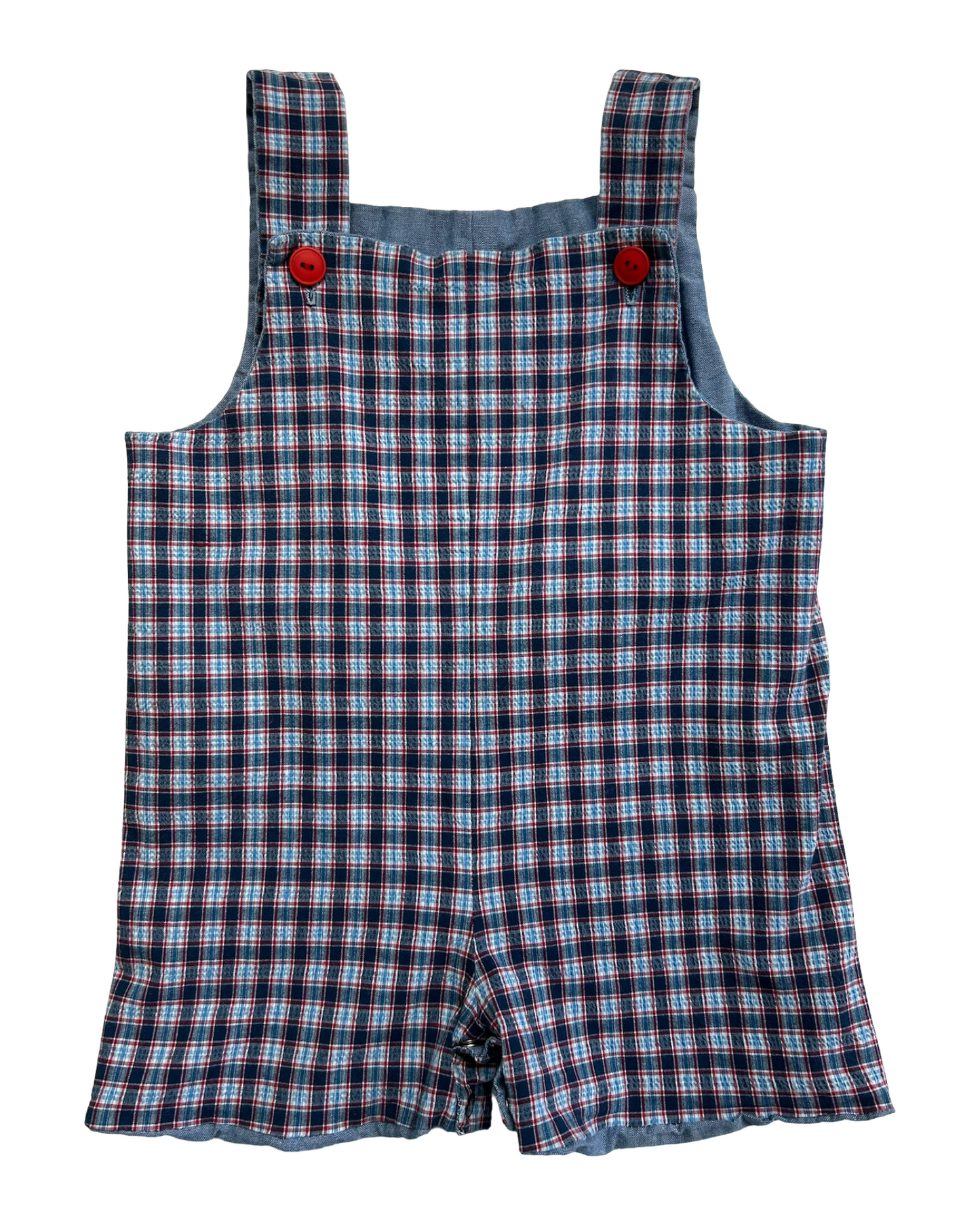 18M Baby Boys Just Ducky Reversible Sailboat Embroidered Overalls