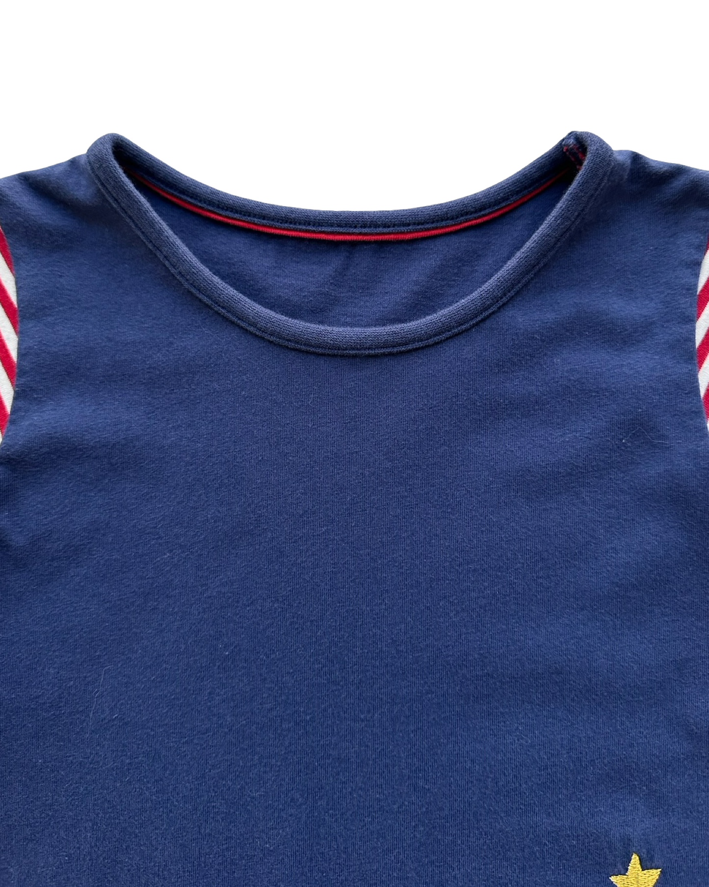 6T Toddler Girls Striped Long Sleeve Christmas Tree Dress