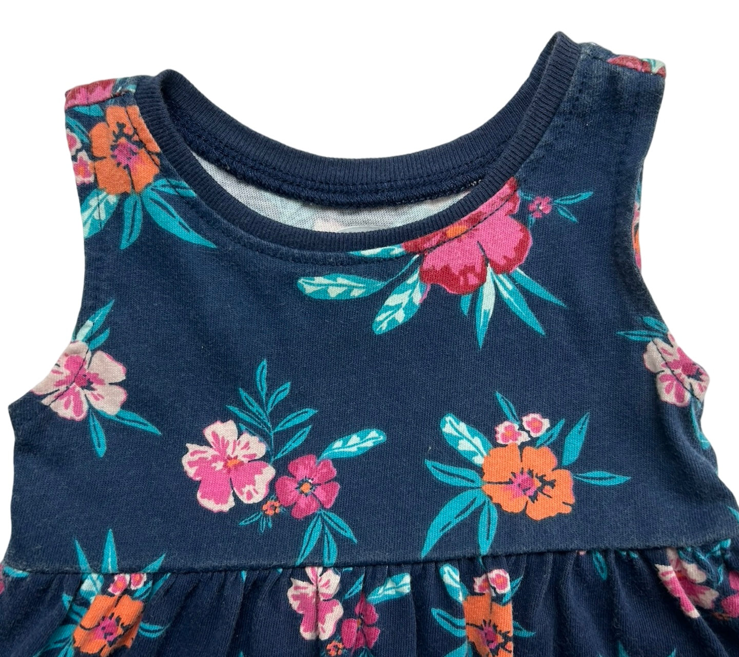 0-3M Baby Girls Old Navy Floral Dress.
