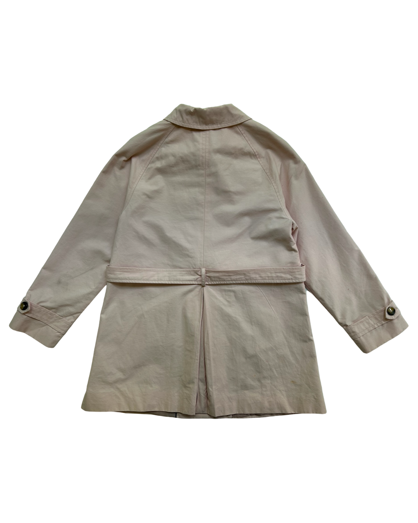 9Y /10 Youth Girls Zara Pink Belted Water Resistant Classic Trench Coat
