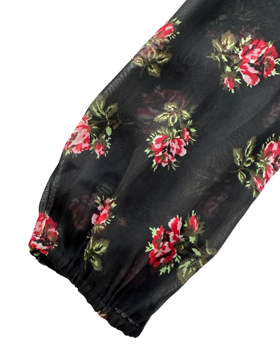 Small 5T Toddler Girl Gap Kids Black Floral Long Sleeve Dress