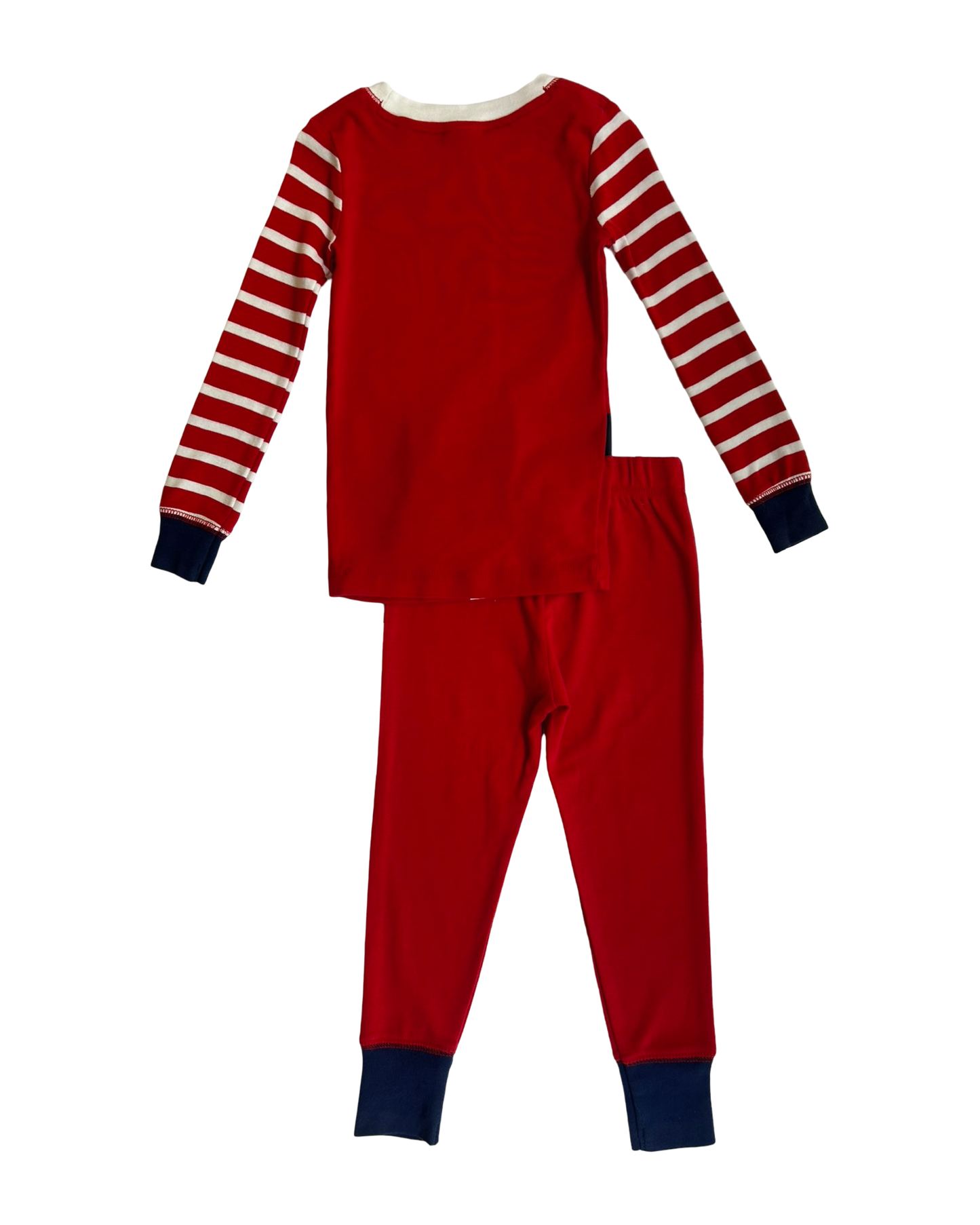 3T Toddler Girls/Boys (UNISEX) Mini Boden Dream Big Long Red Pjs 2 Piece Set