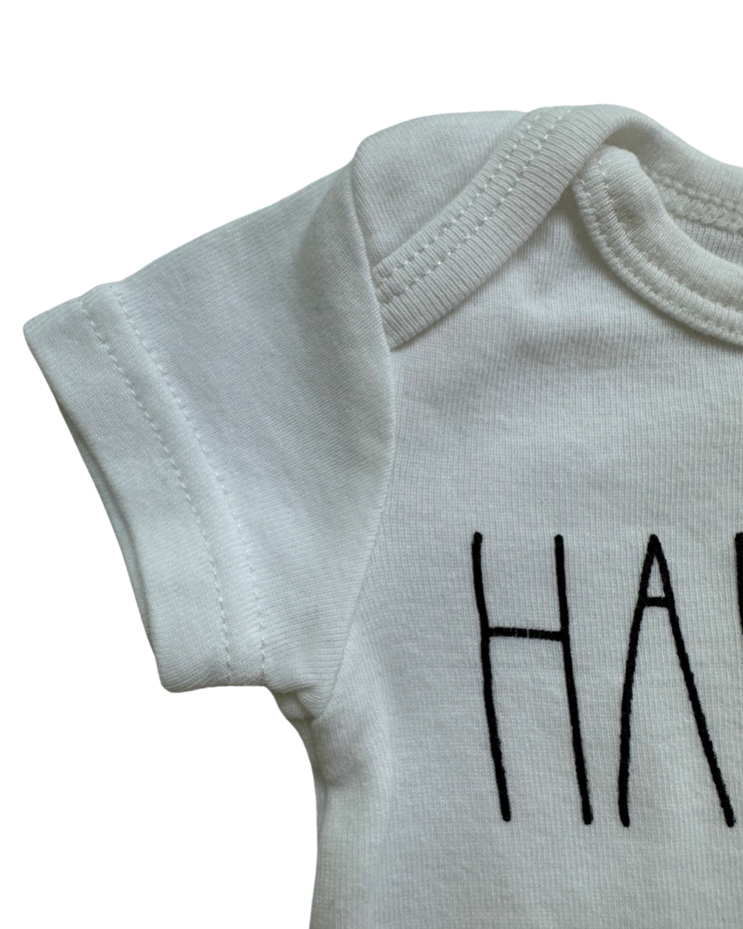 0-3M Baby Boy / Girl Rae Dunn White Onesies