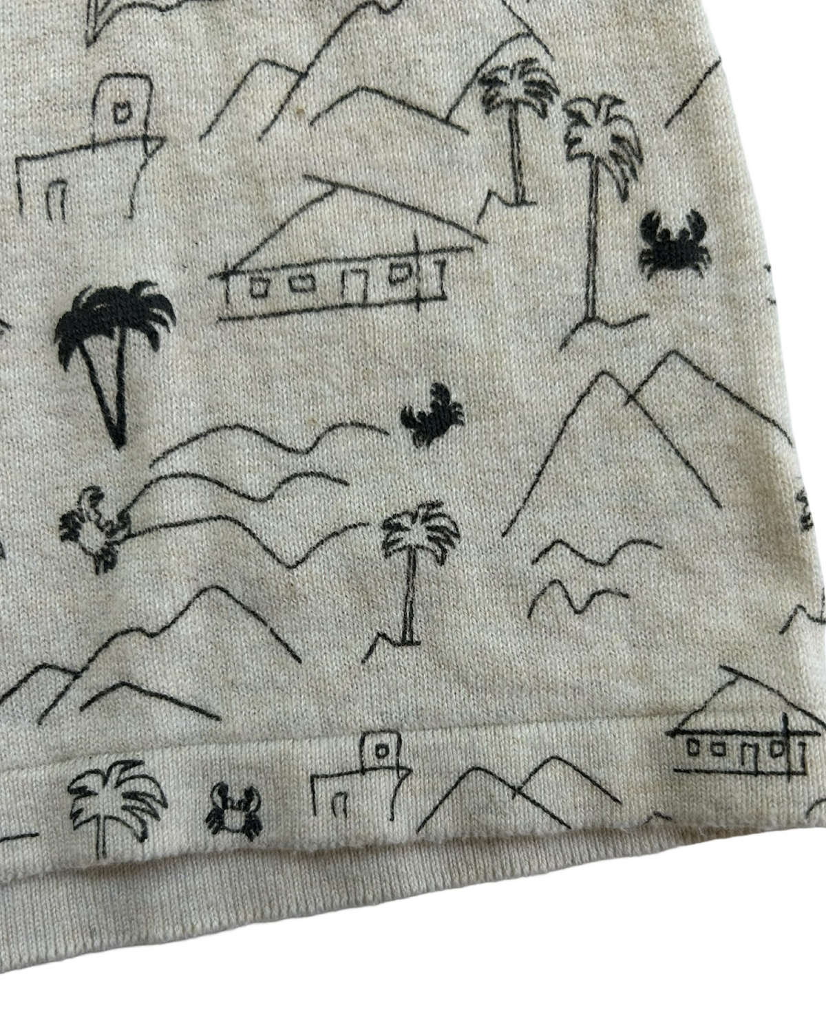 12M - 18M Baby Boy’s Zara Palm Tree Bermuda Shorts. One Piece.