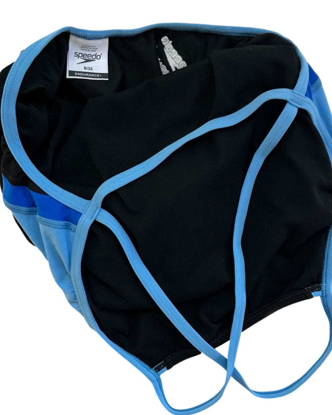 Women’s Black & Blue Endurance + One Piece Competitive Speedo Swim Suit 6/32