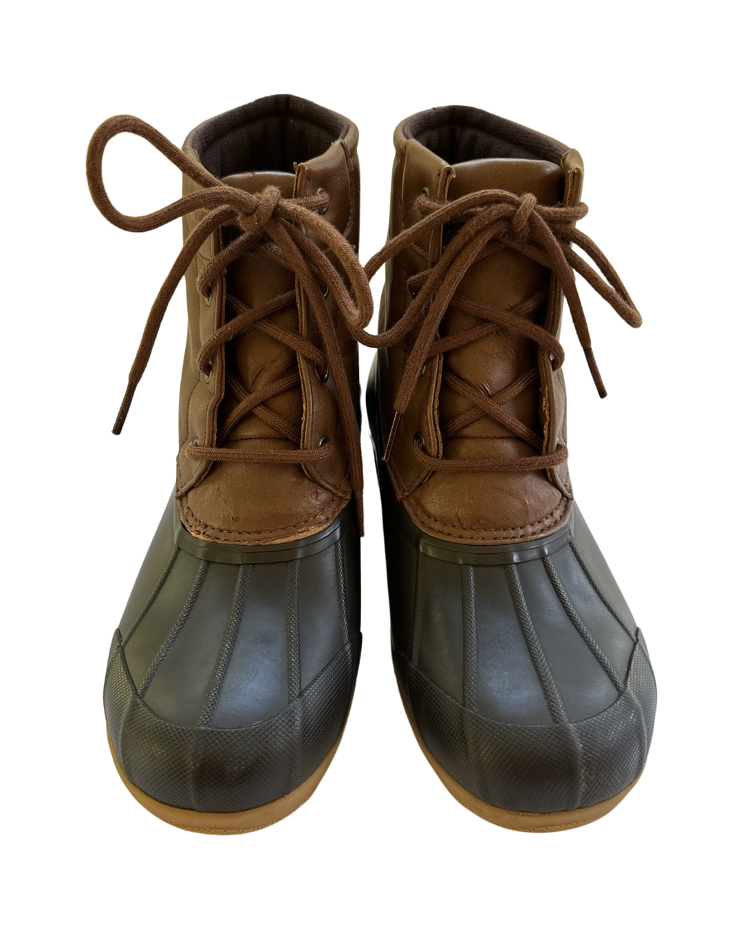 Youth Big Boys Size 4M Brown Sperry Duck Port Boots