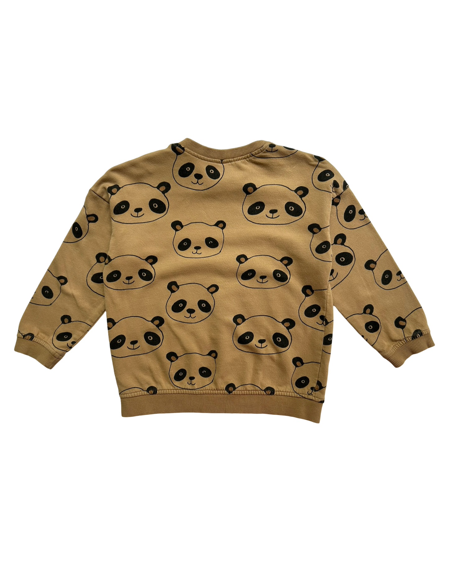 12M - 18M Baby Girls H&M Panda Camel Color Novelty Print Sweater