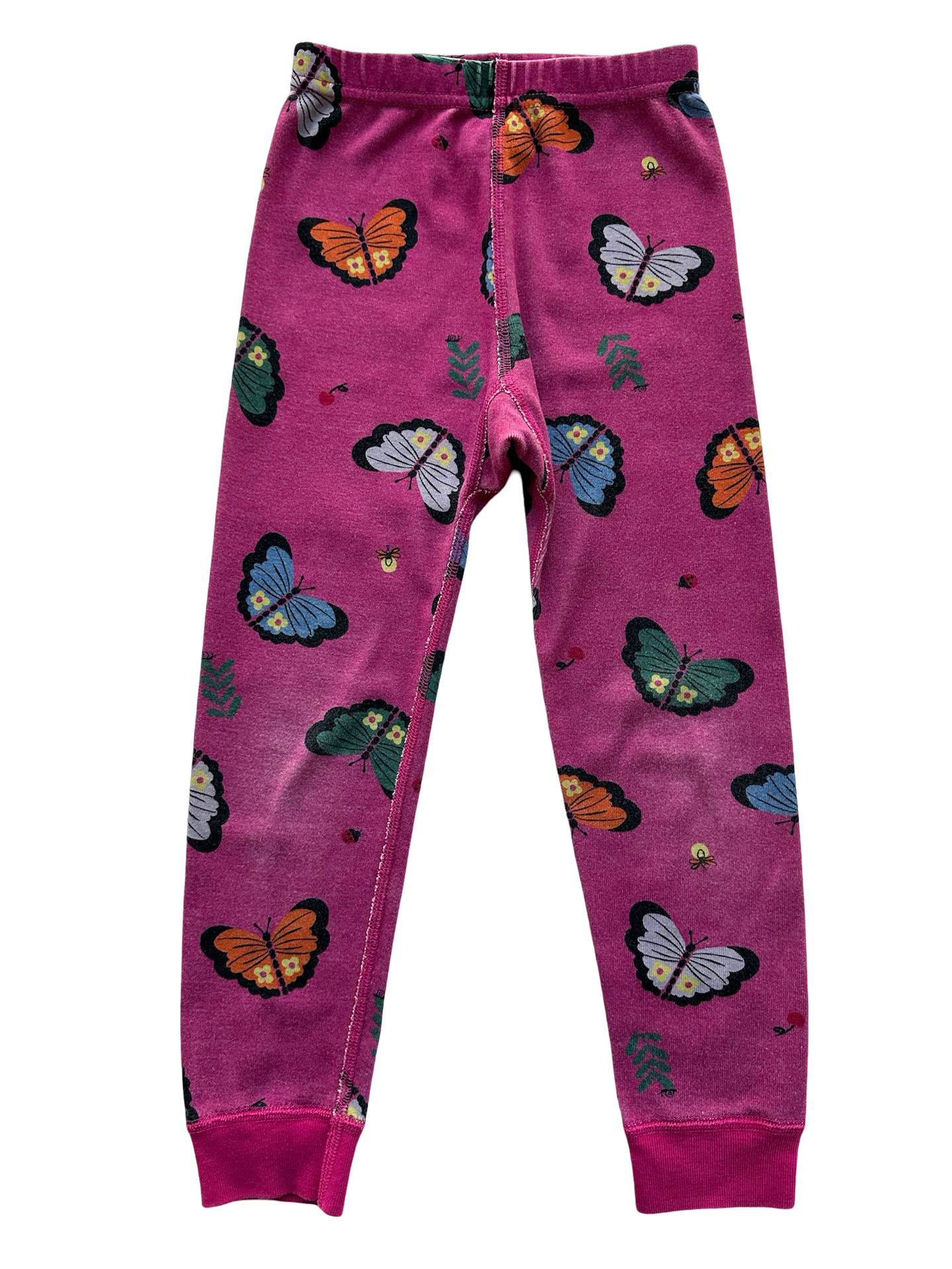 4T Toddler Girls Hanna Andersson Dancing Butterflies 🦋 🦋🦋 Long John Organic Cotton Pjs 2 Pieces Set
