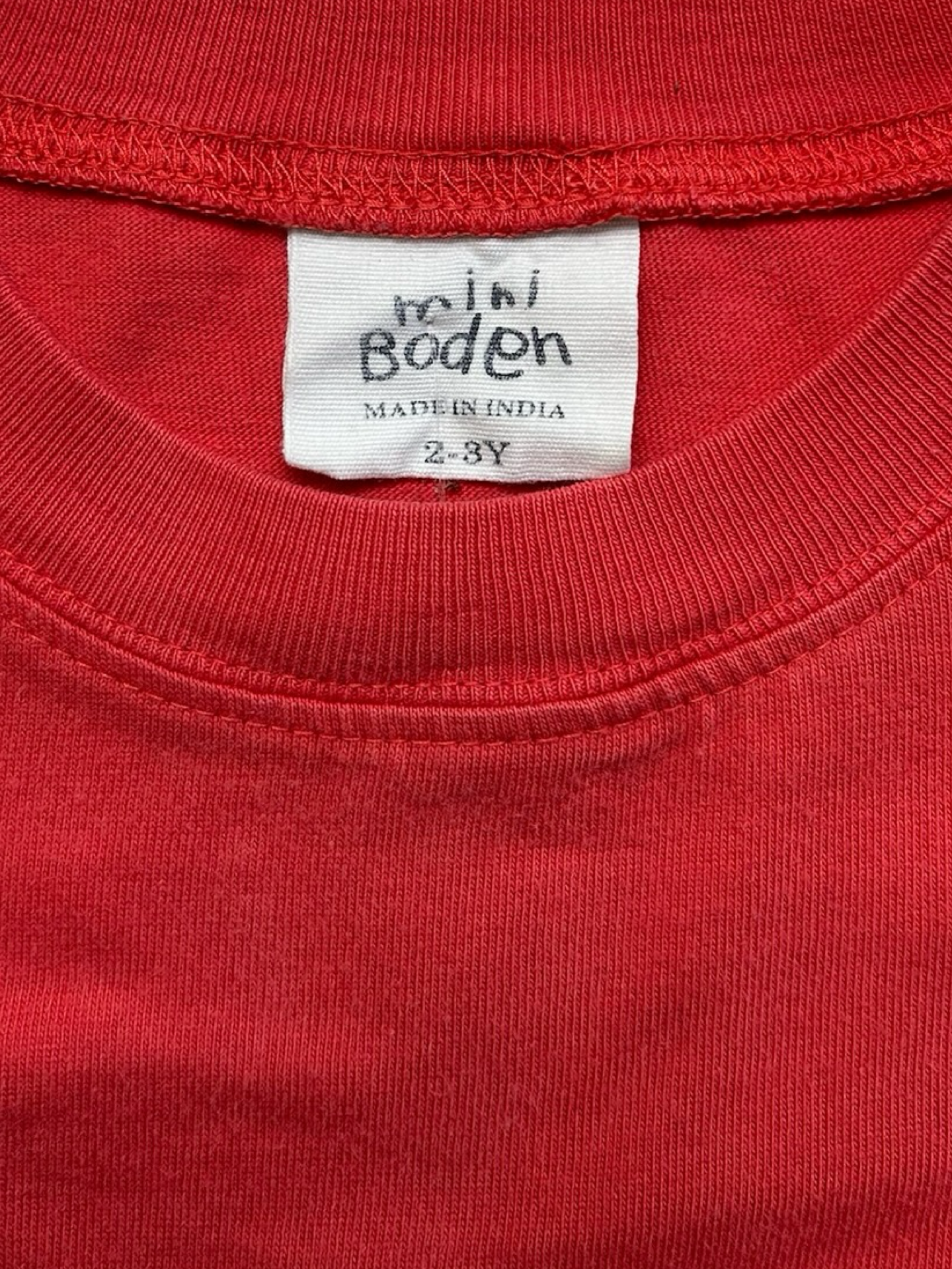 2Y - 3Y Girls Mini Boden Short Sleeve T-Shirt Big Appliqué SHARK 🦈